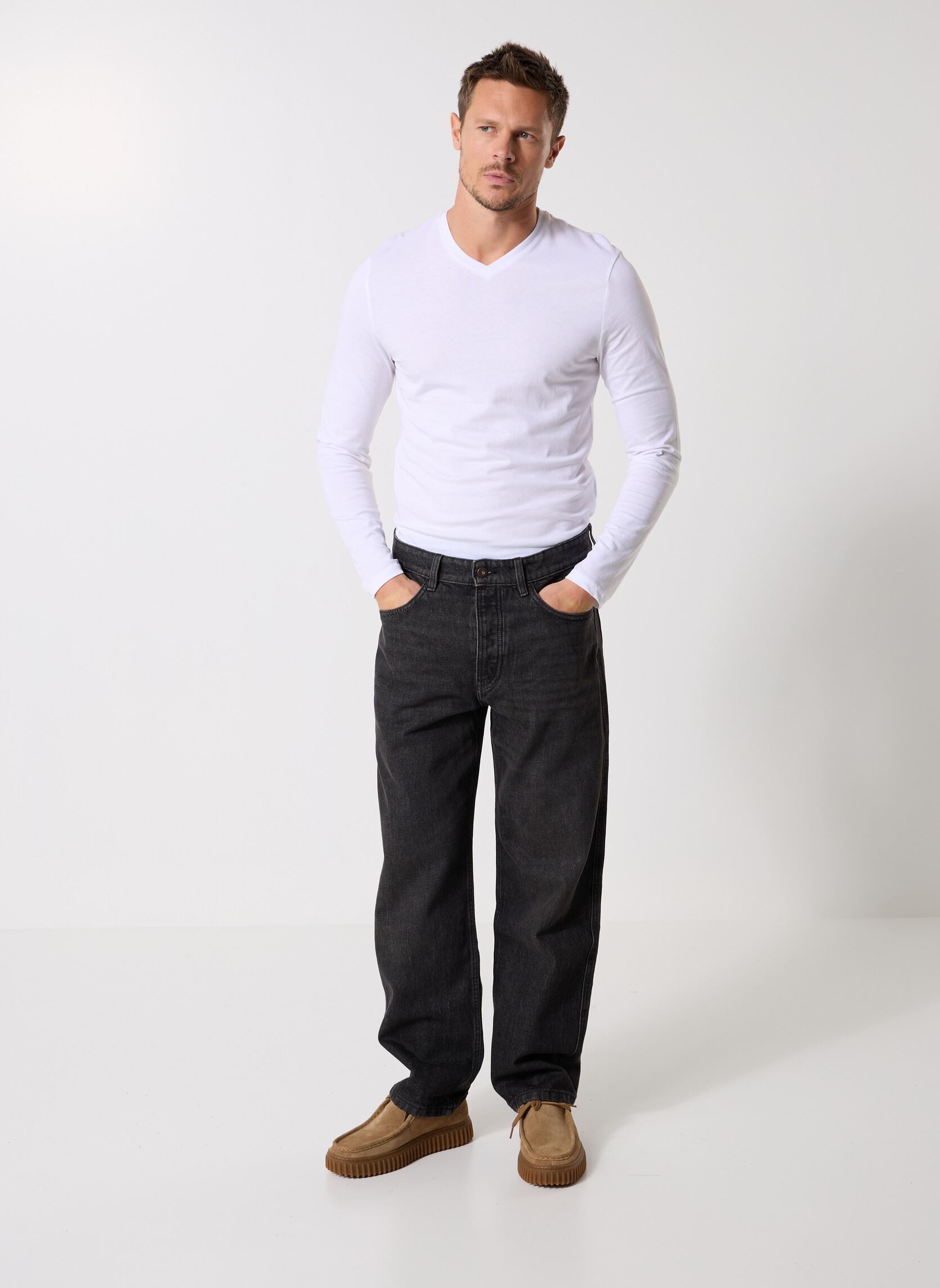 Tee-shirts manches longues TARNOVE homme blanc MADE BY Tee-shirts manches longues TARNOVE homme blanc BLANC