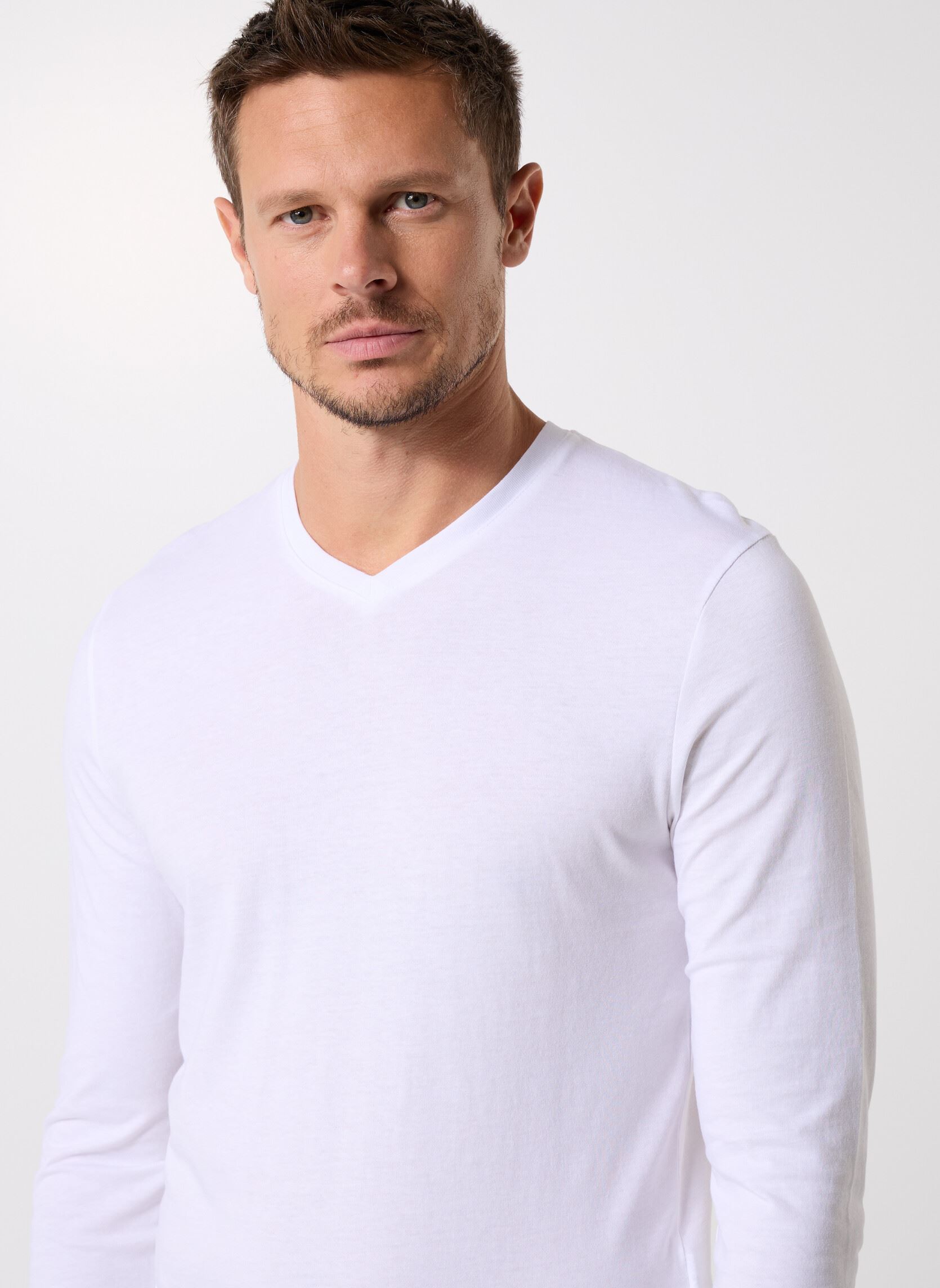 Tee-shirts manches longues TARNOVE homme blanc MADE BY Tee-shirts manches longues TARNOVE homme blanc BLANC