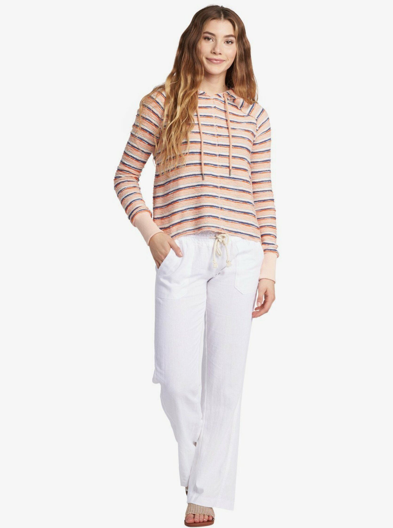 Weite Hosen OCEANSIDE PANT damen weiß Roxy Weite Hosen OCEANSIDE PANT damen weiß SEA SALT