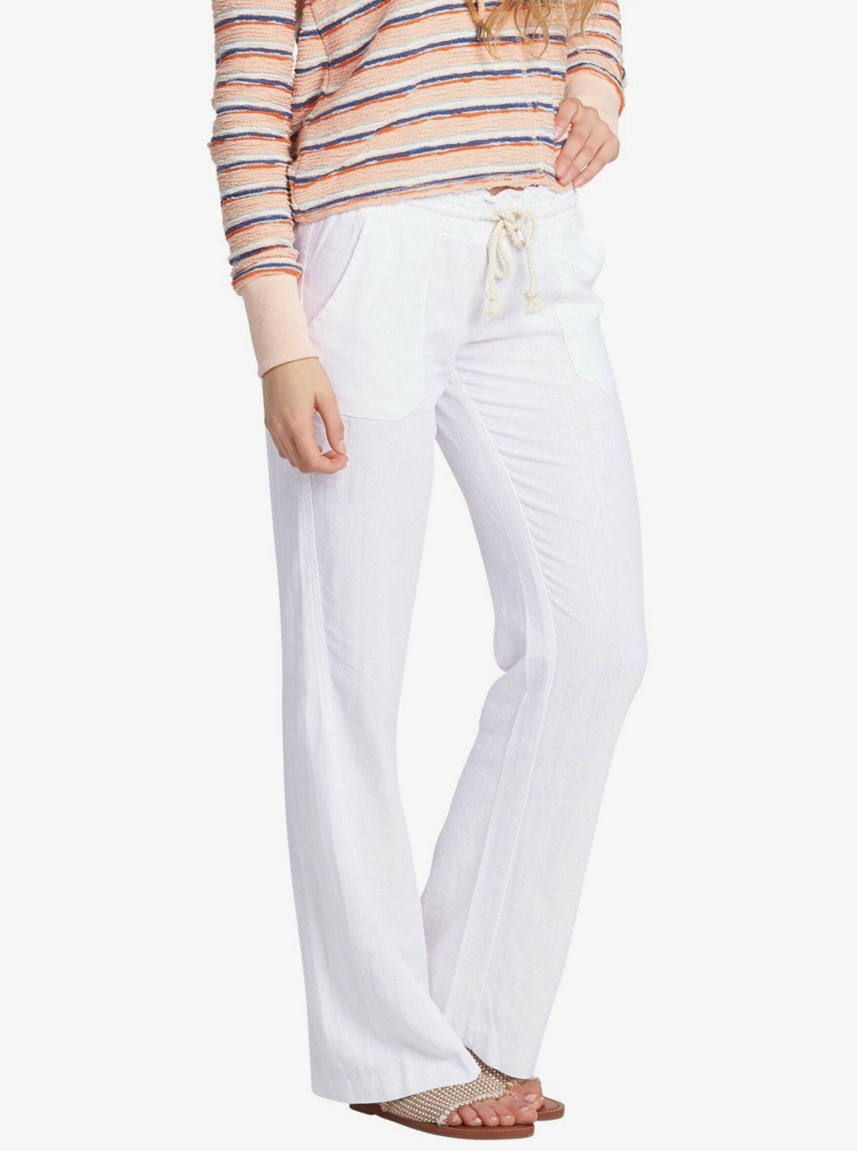 Weite Hosen OCEANSIDE PANT damen weiß Roxy Weite Hosen OCEANSIDE PANT damen weiß SEA SALT