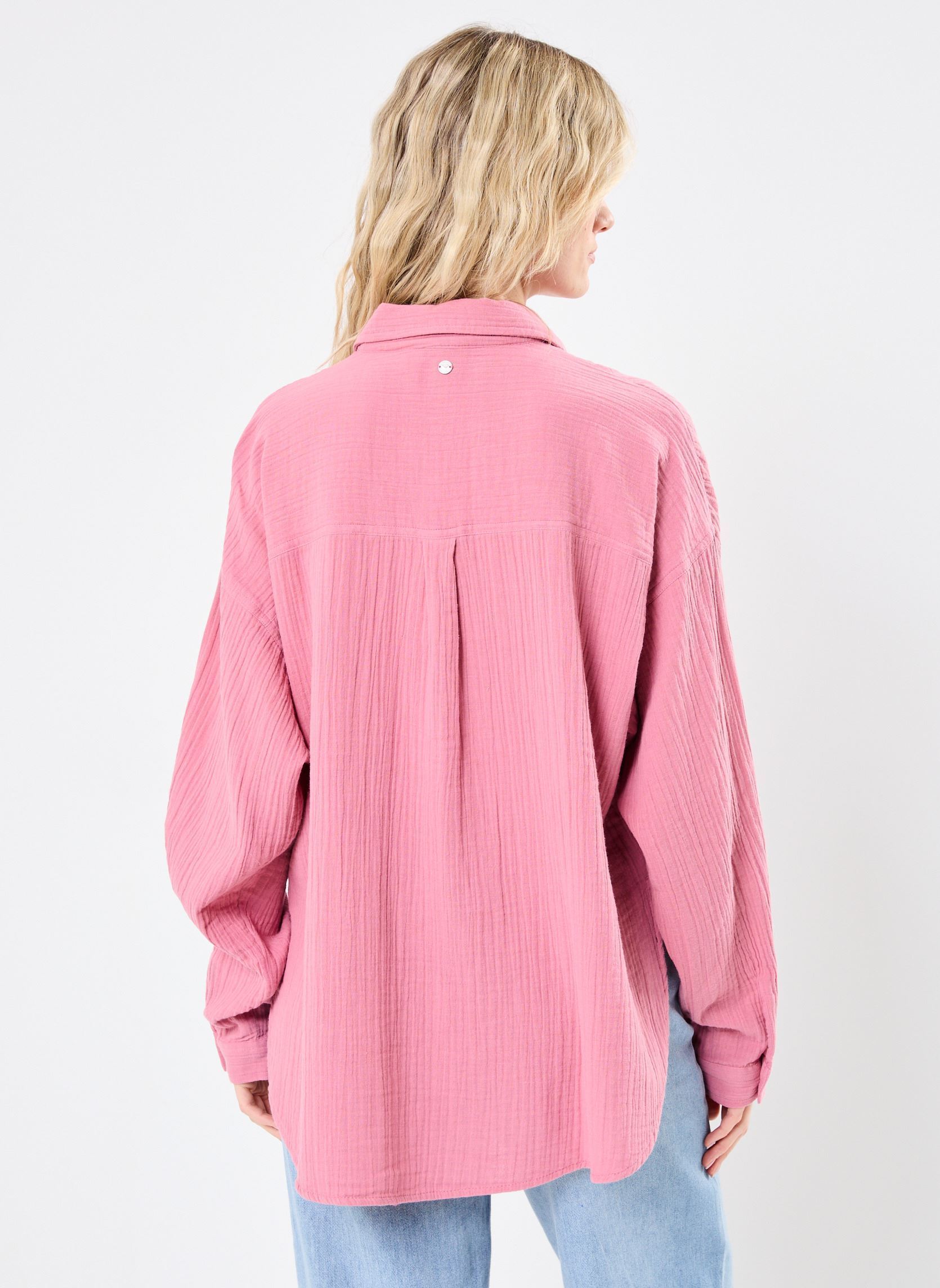 Chemises manches longues MORNING TIME femme rose Roxy Chemises manches longues MORNING TIME femme rose HEATHER ROSE