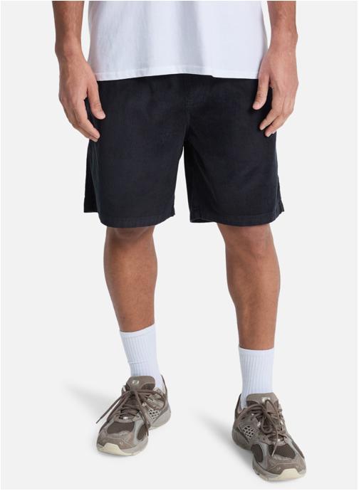 Quiksilver Shorts Walkshort en velours côtelé TAXER 18 homme noir
