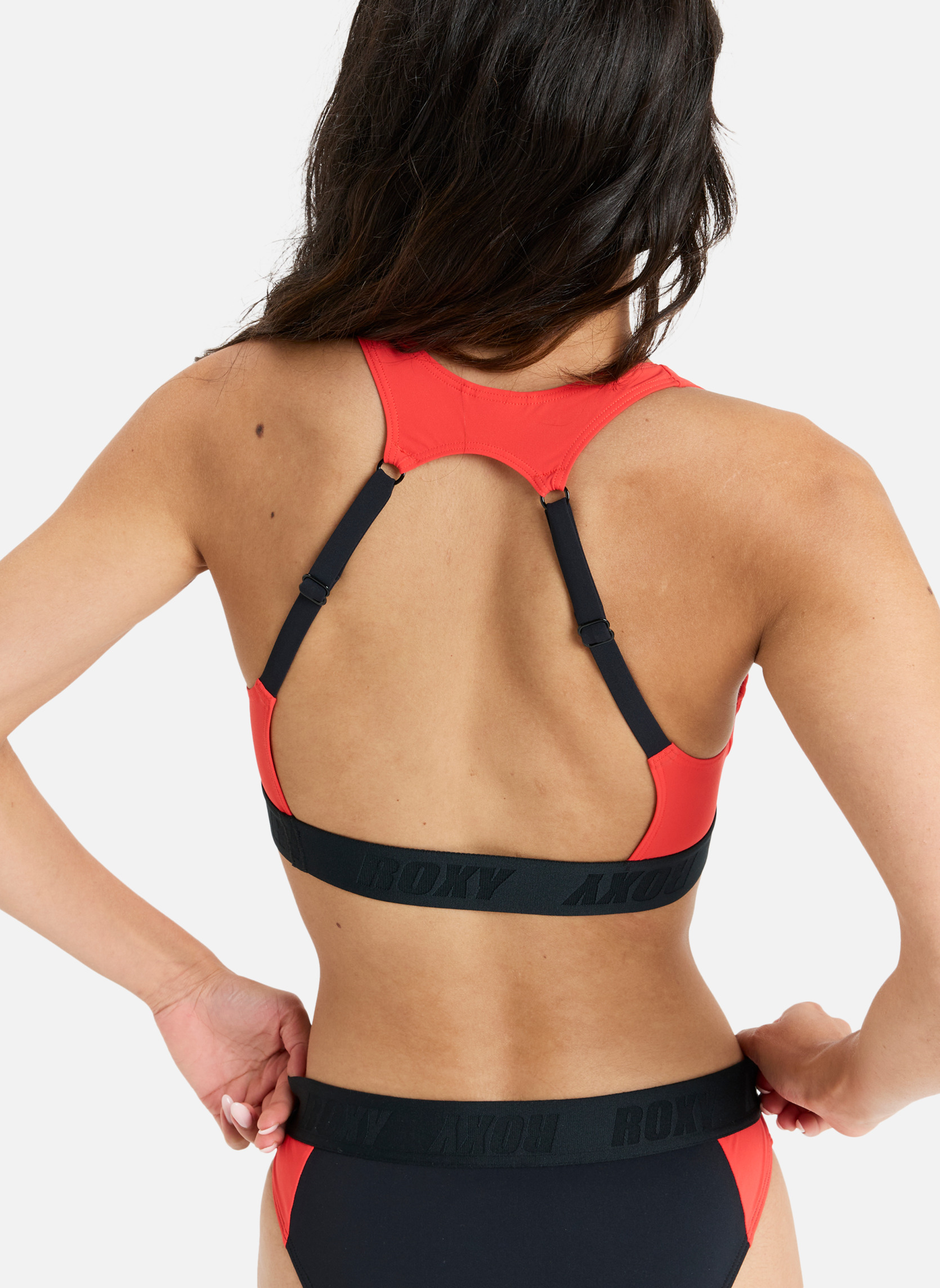 Hauts de maillot balconnet Roxy Active Colorblock femme rouge Roxy Hauts de maillot balconnet Roxy Active Colorblock femme rouge Rouge