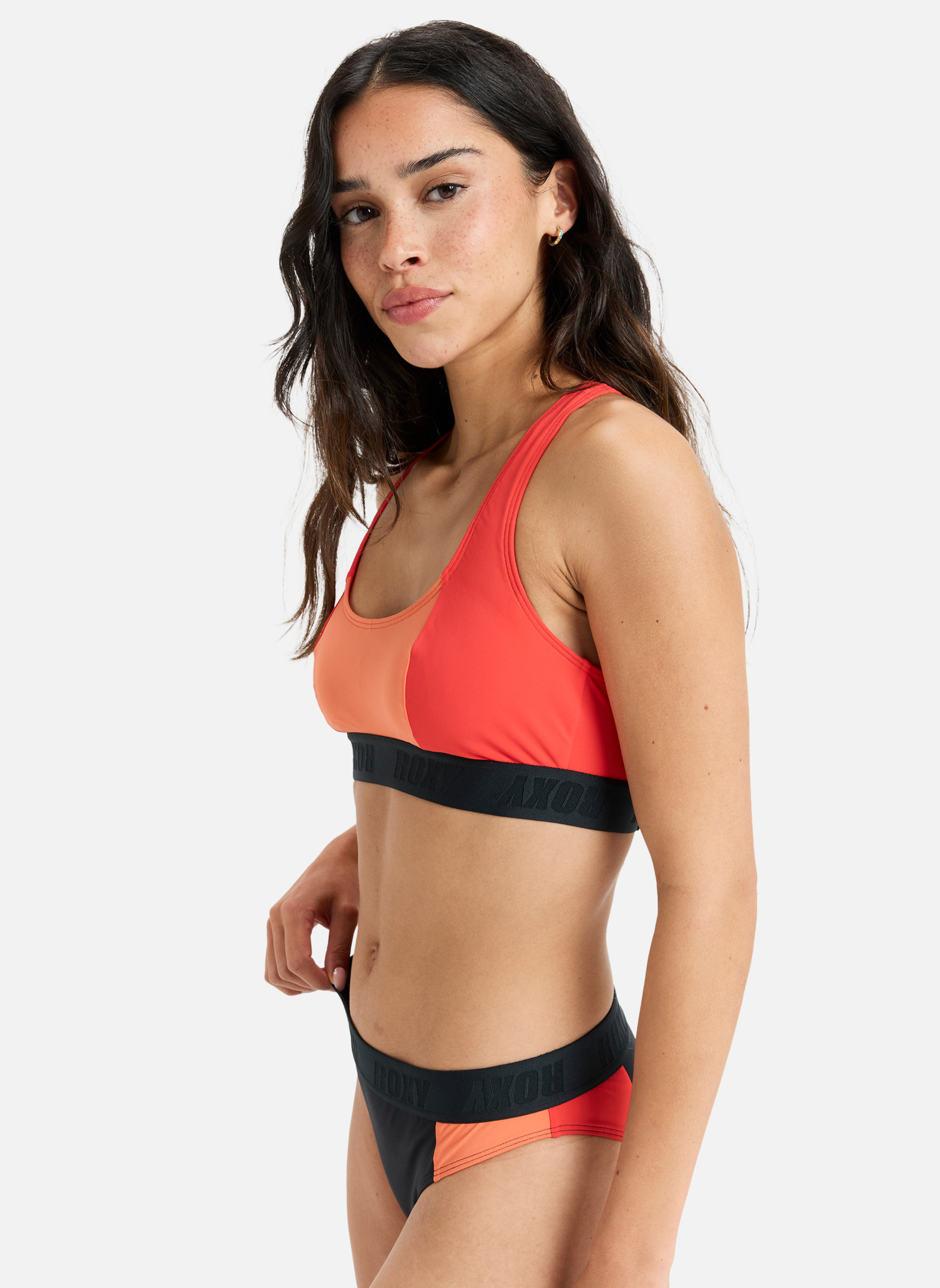 Hauts de maillot balconnet Roxy Active Colorblock femme rouge Roxy Hauts de maillot balconnet Roxy Active Colorblock femme rouge Rouge