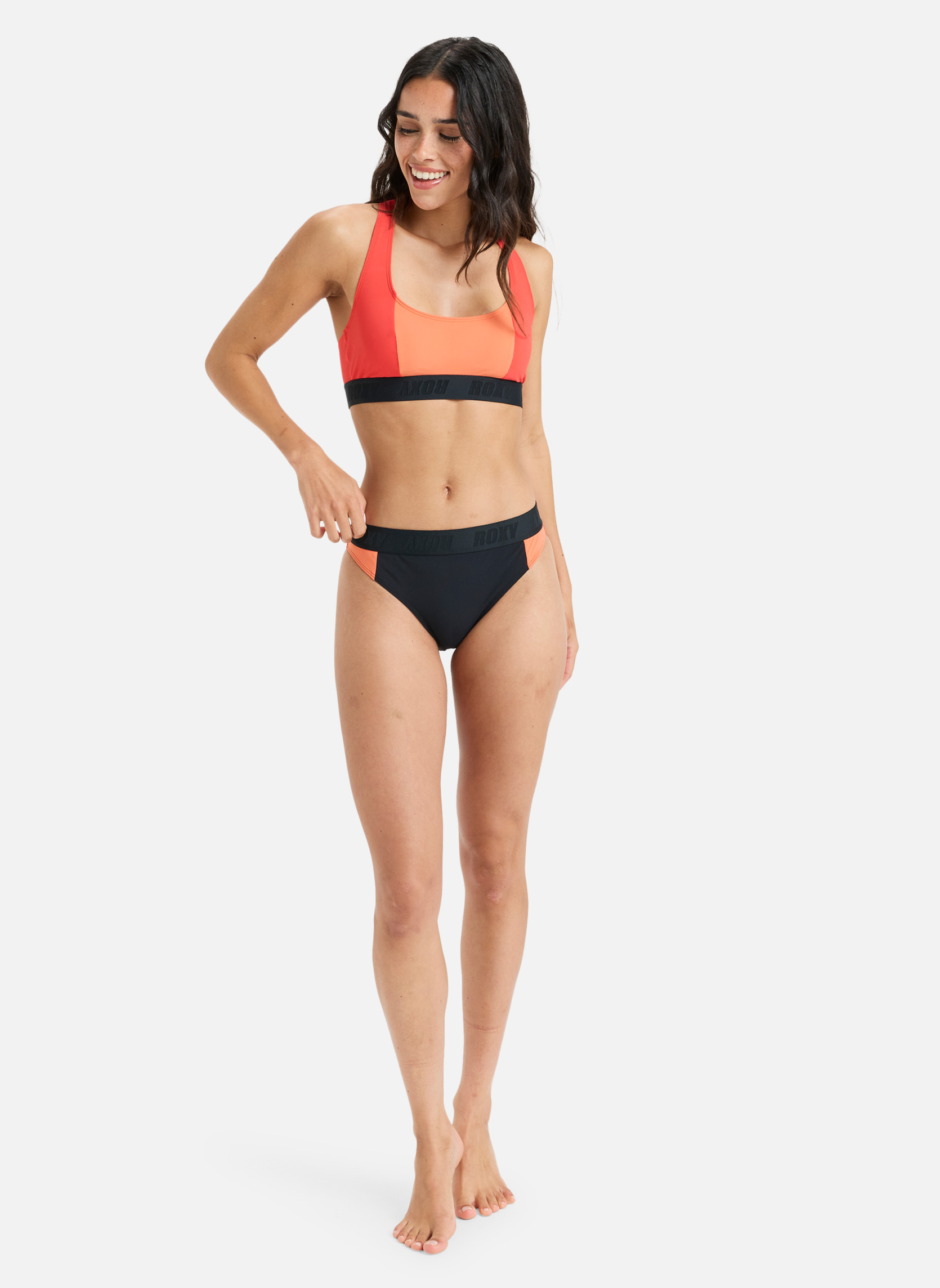 Hauts de maillot balconnet Roxy Active Colorblock femme rouge Roxy Hauts de maillot balconnet Roxy Active Colorblock femme rouge Rouge