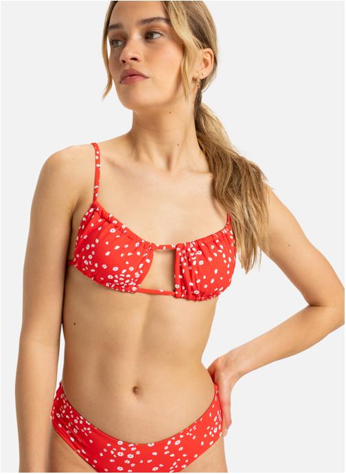 Roxy Hauts de maillot balconnet Pt Beach Classics femme rouge