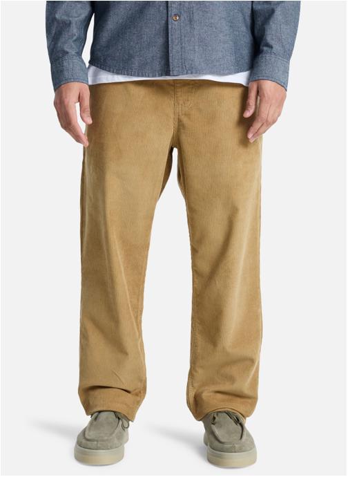 Quiksilver Pantalons droits Taxer Regular Cord homme marron