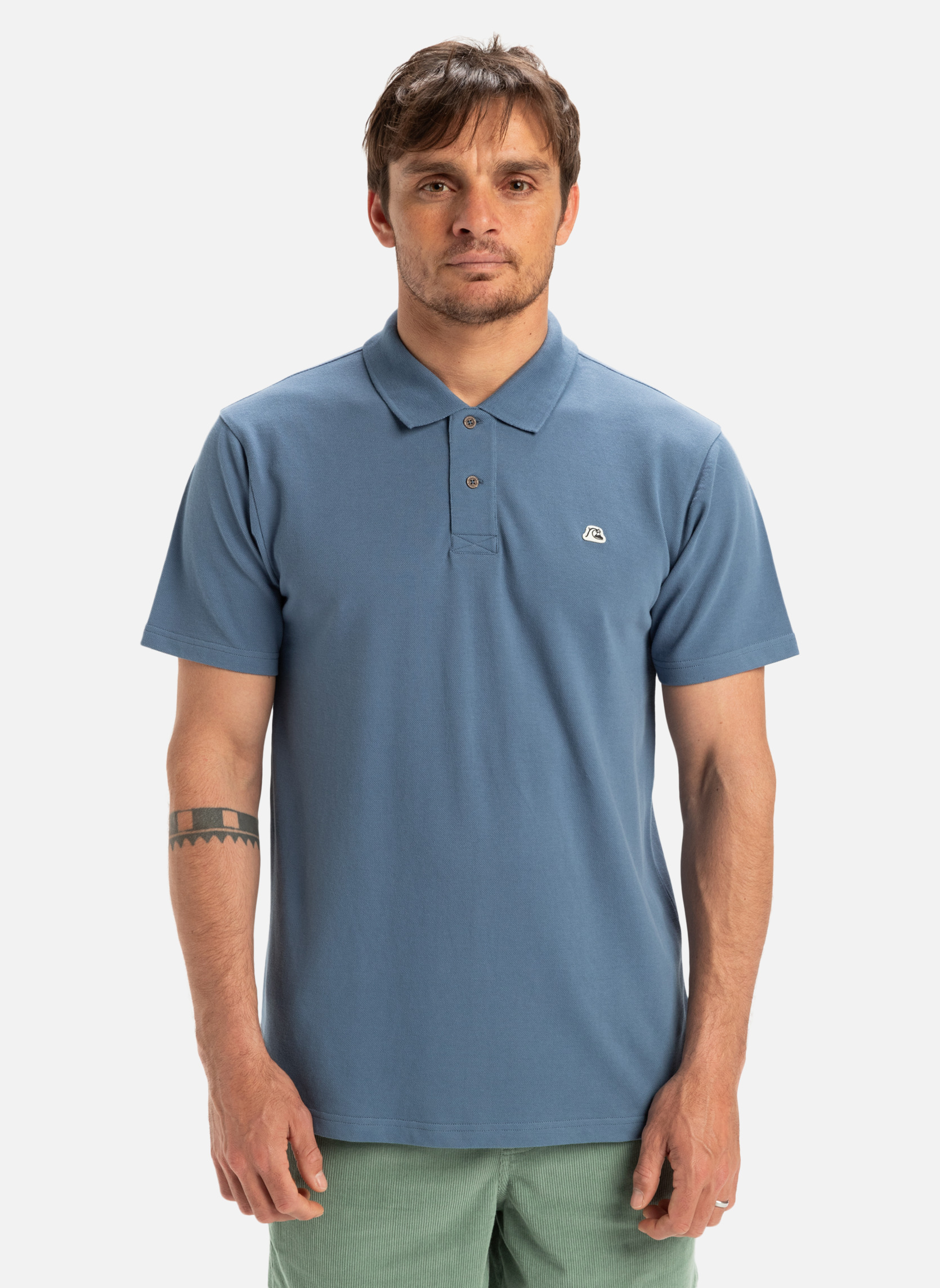 Polos DNA homme bleu Quiksilver Polos DNA homme bleu Bleu