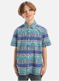 Chemises Global Heat garçon bleu Quiksilver Chemises Global Heat garçon bleu Bleu