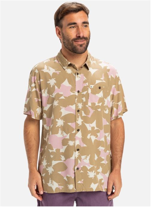Quiksilver Chemises Safe Paradise homme beige