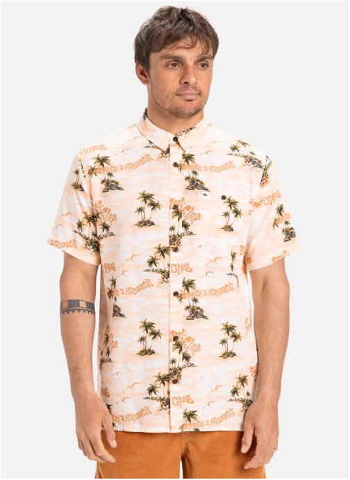 Quiksilver Chemises Safe Paradise homme rose