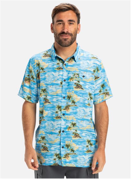 Quiksilver Chemises Safe Paradise homme bleu