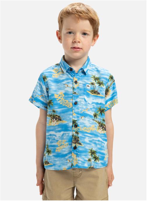 Quiksilver Chemises Safe Paradise garçon bleu