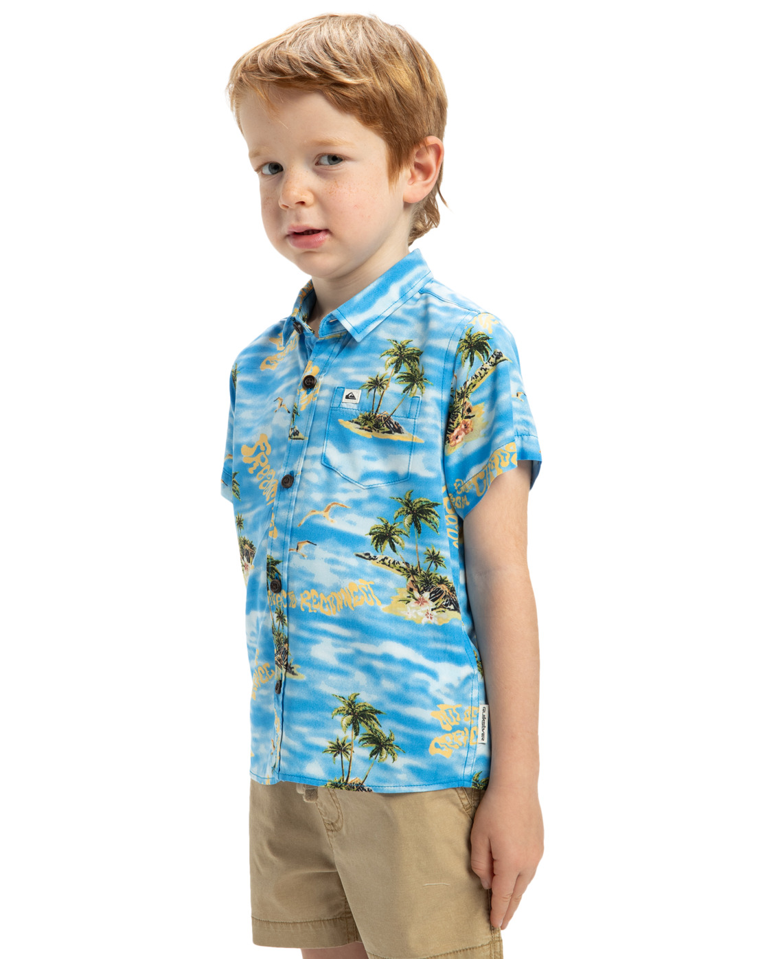 Chemises Safe Paradise garçon bleu Quiksilver Chemises Safe Paradise garçon bleu Bleu