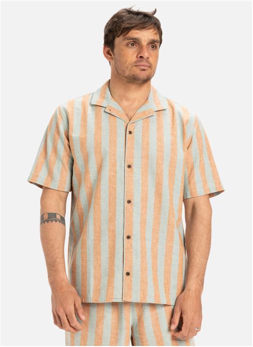 Quiksilver Chemises Sunset Song homme marron