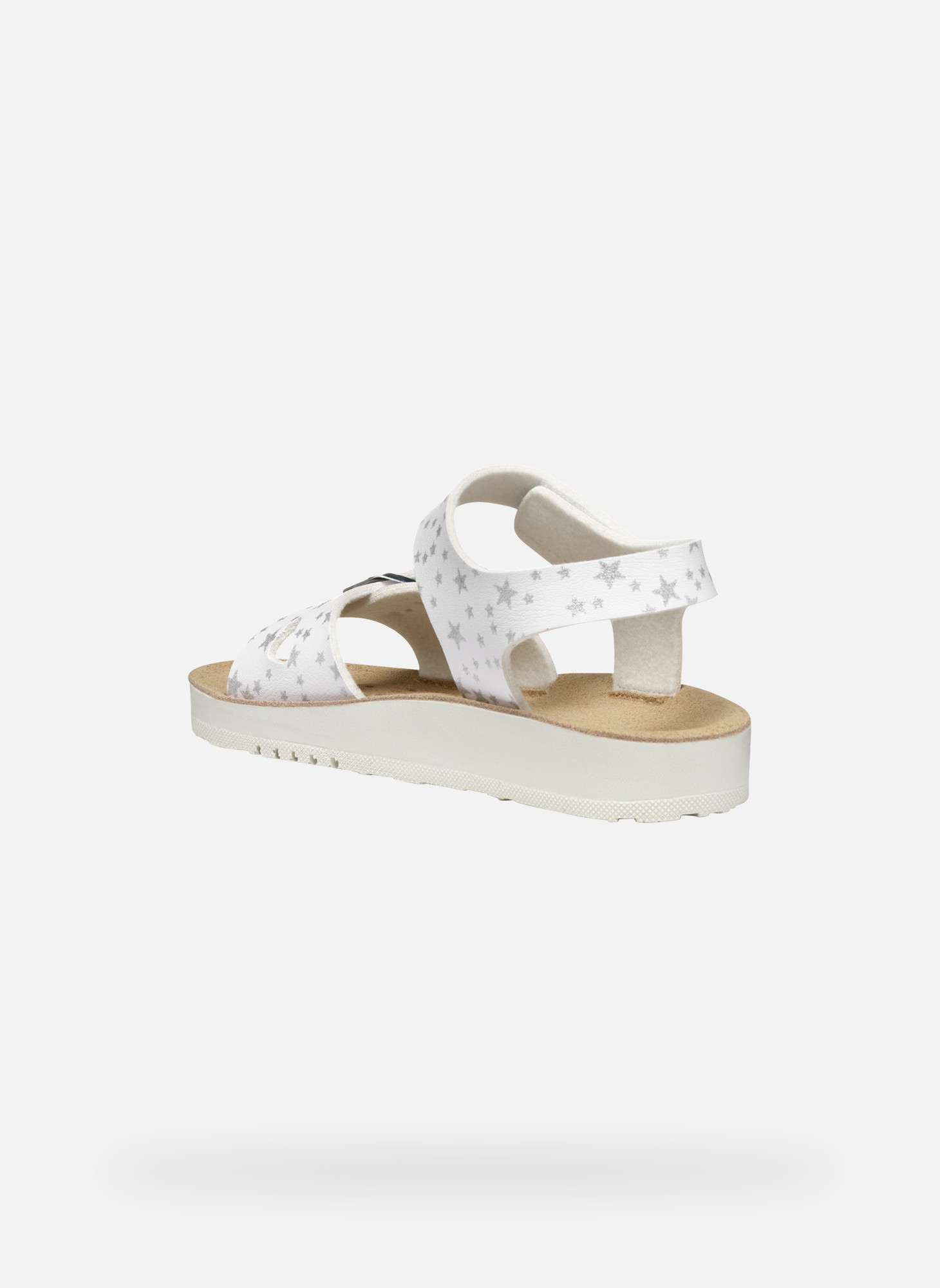 Sandales J SANDAL COSTAREI GI fille blanc Geox Sandales J SANDAL COSTAREI GI fille blanc Blanc