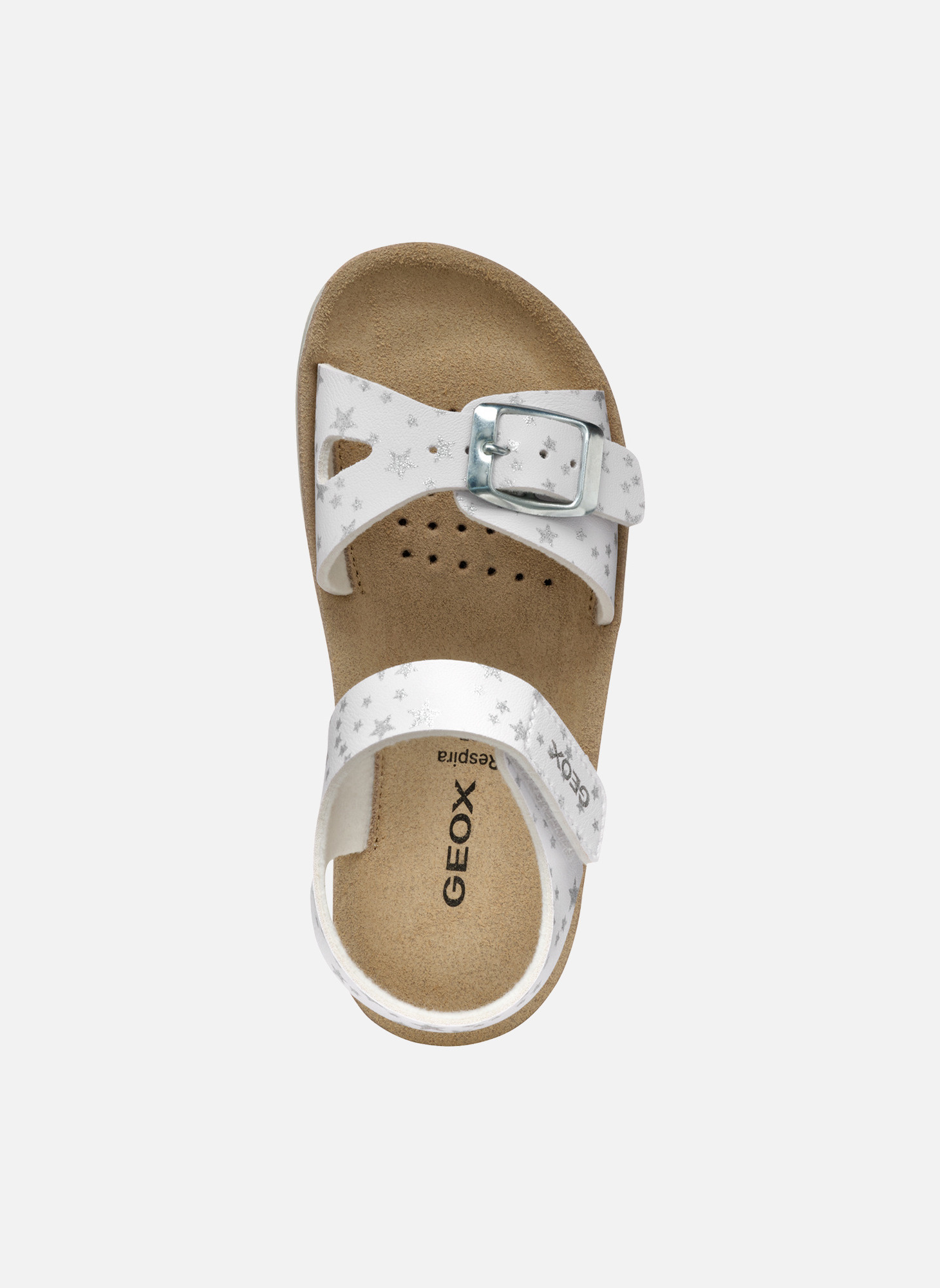 Sandales J SANDAL COSTAREI GI fille blanc Geox Sandales J SANDAL COSTAREI GI fille blanc Blanc