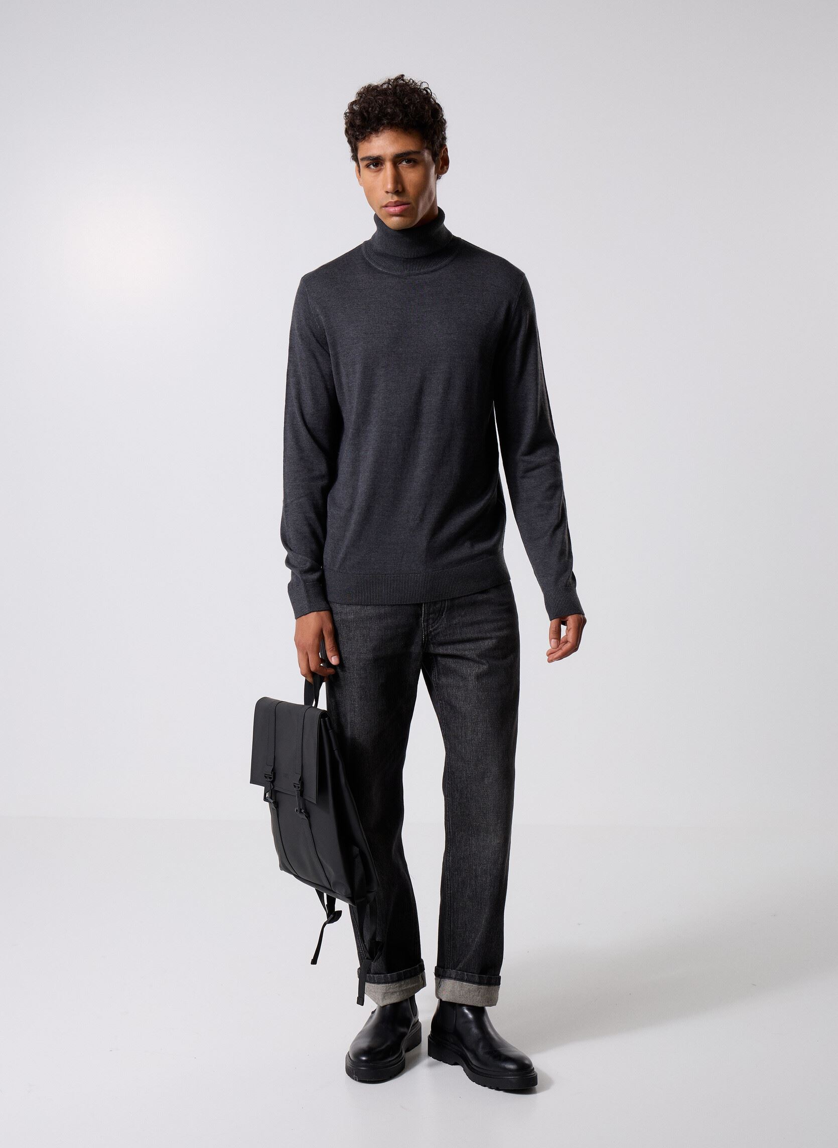 MADE BY Pulls Pull col roulé - PROULI homme gris | Sarenza France