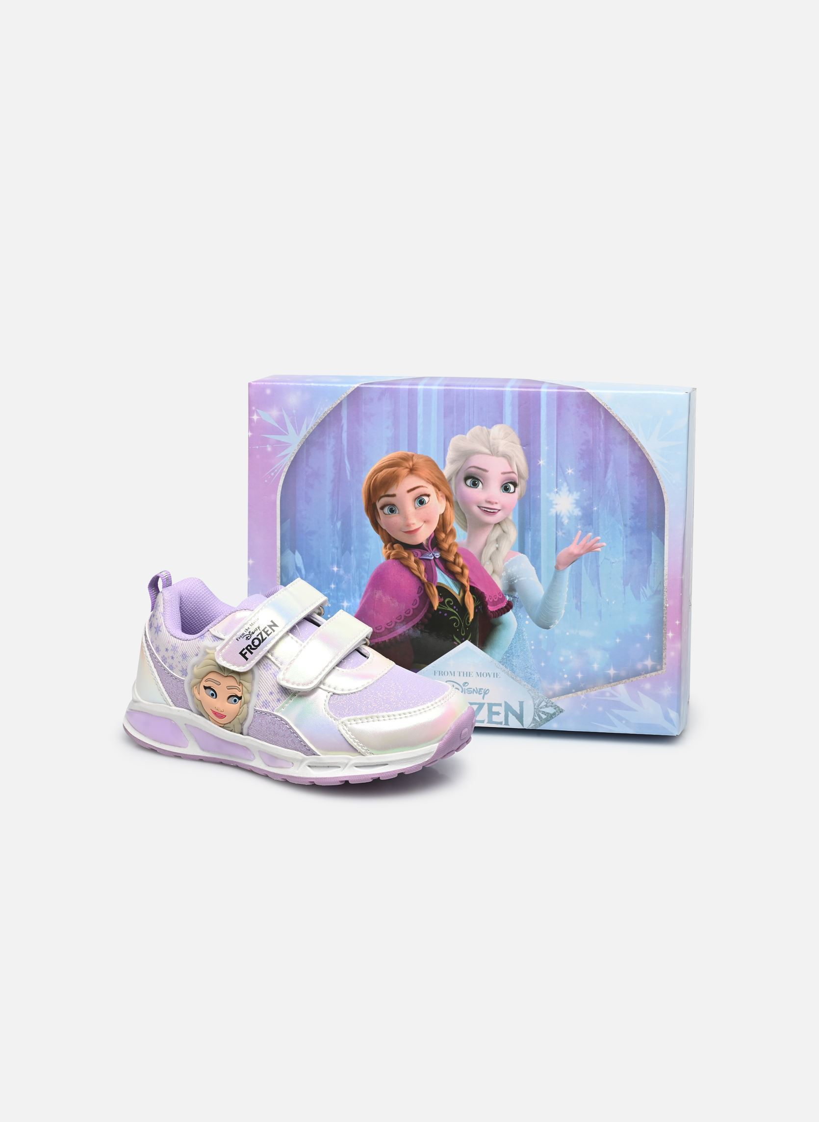 Sneakers Basket 2 lumières Frozen meisjes paars MADE BY Sneakers Basket 2 lumières Frozen meisjes paars Violet