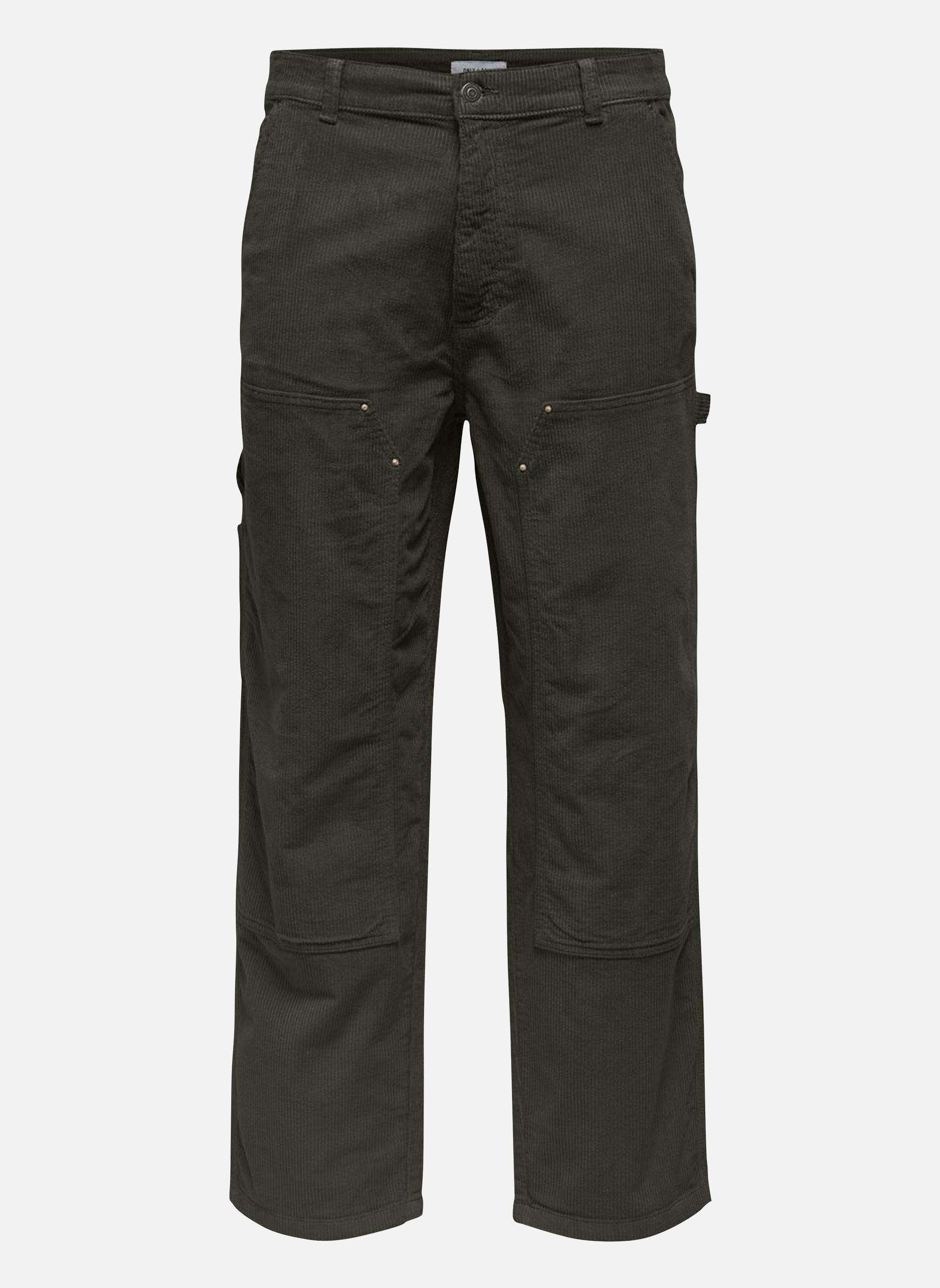 Pantalon d’hiver vert kaki en duvet main image 1