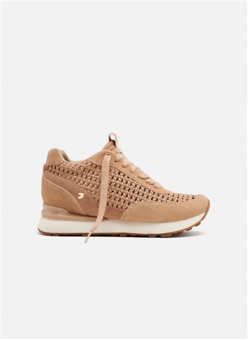 Gioseppo Baskets basses Cas&sport - Baskets Compensées Cuir Et Maille Highgate - Beig femme beige