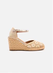 Sandales Dressing - Espadrilles Cuir Brodé Et Compensées En Raphia Bennett - Natural femme beige Gioseppo Sandales Dressing - Espadrilles Cuir Brodé Et Compensées En Raphia Bennett - Natural femme beige Beige