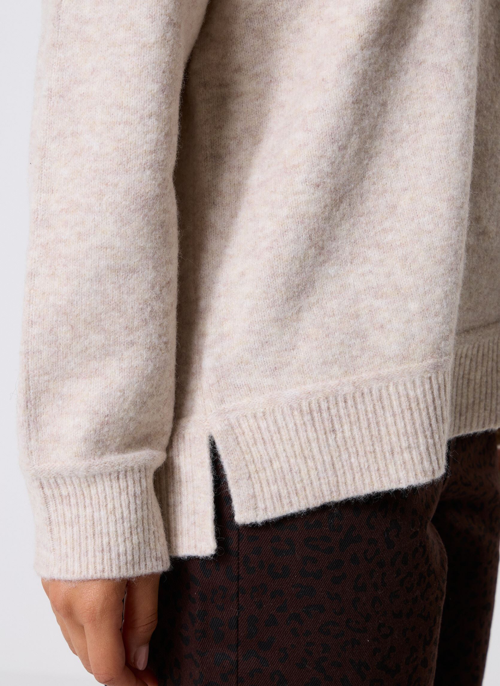 Pullover MANUELLA damen beige MADE BY Pullover MANUELLA damen beige MELANGE ECRU