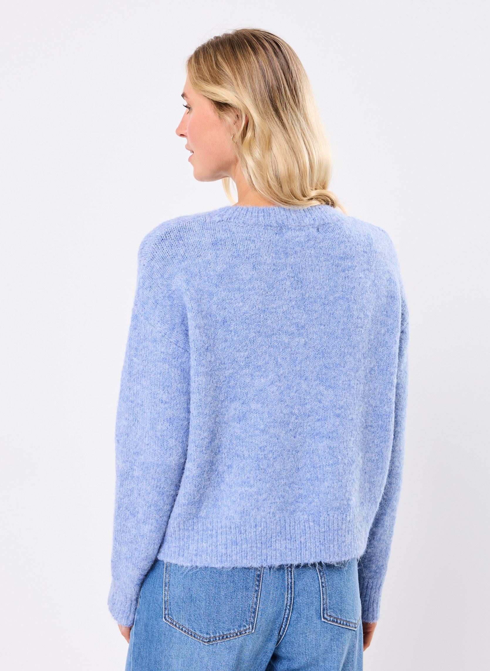 Pulls MATIE femme bleu MADE BY Pulls MATIE femme bleu MELANGE BLEU CIEL