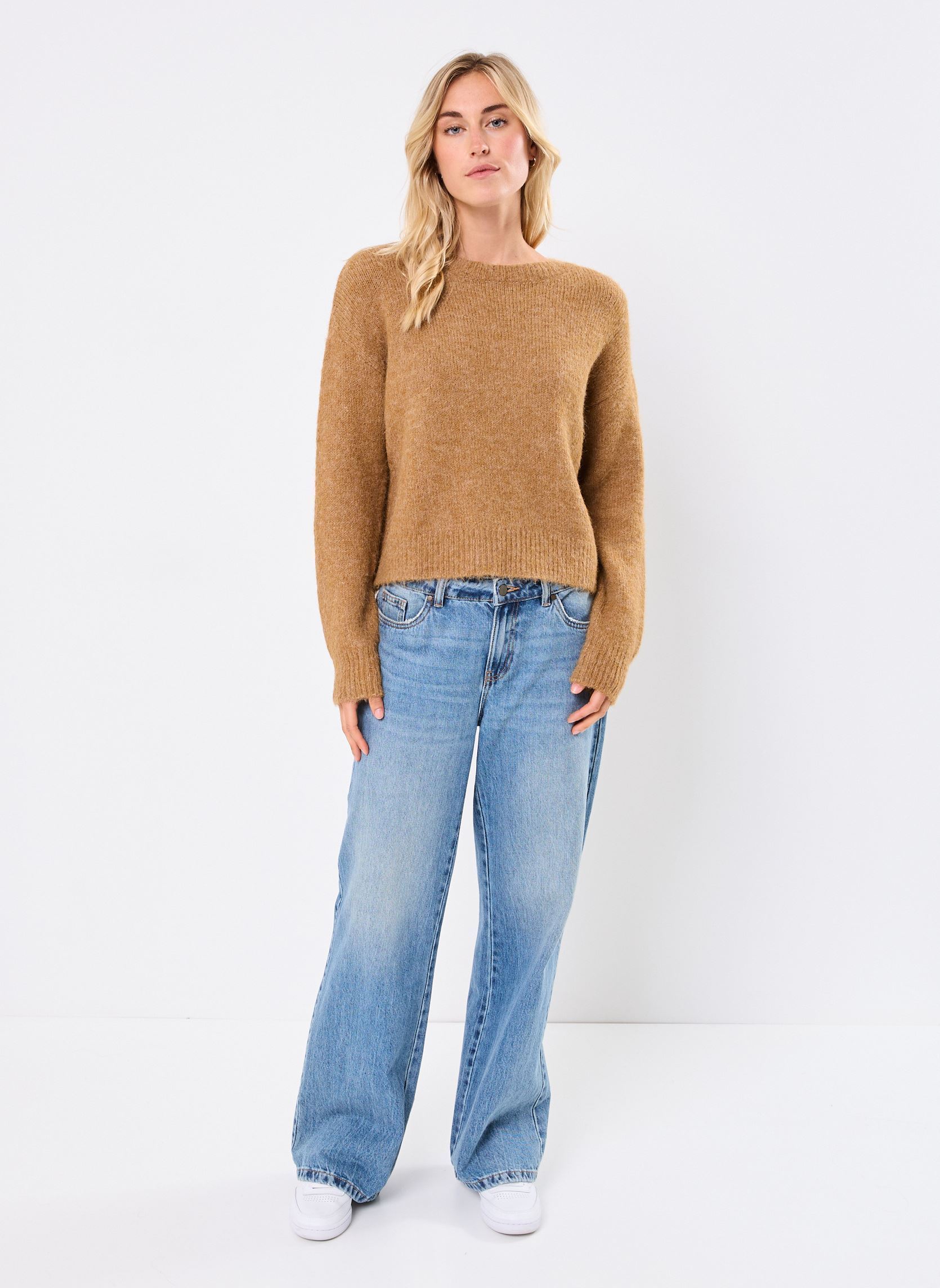Pulls MATIE femme marron MADE BY Pulls MATIE femme marron MELANGE CAMEL