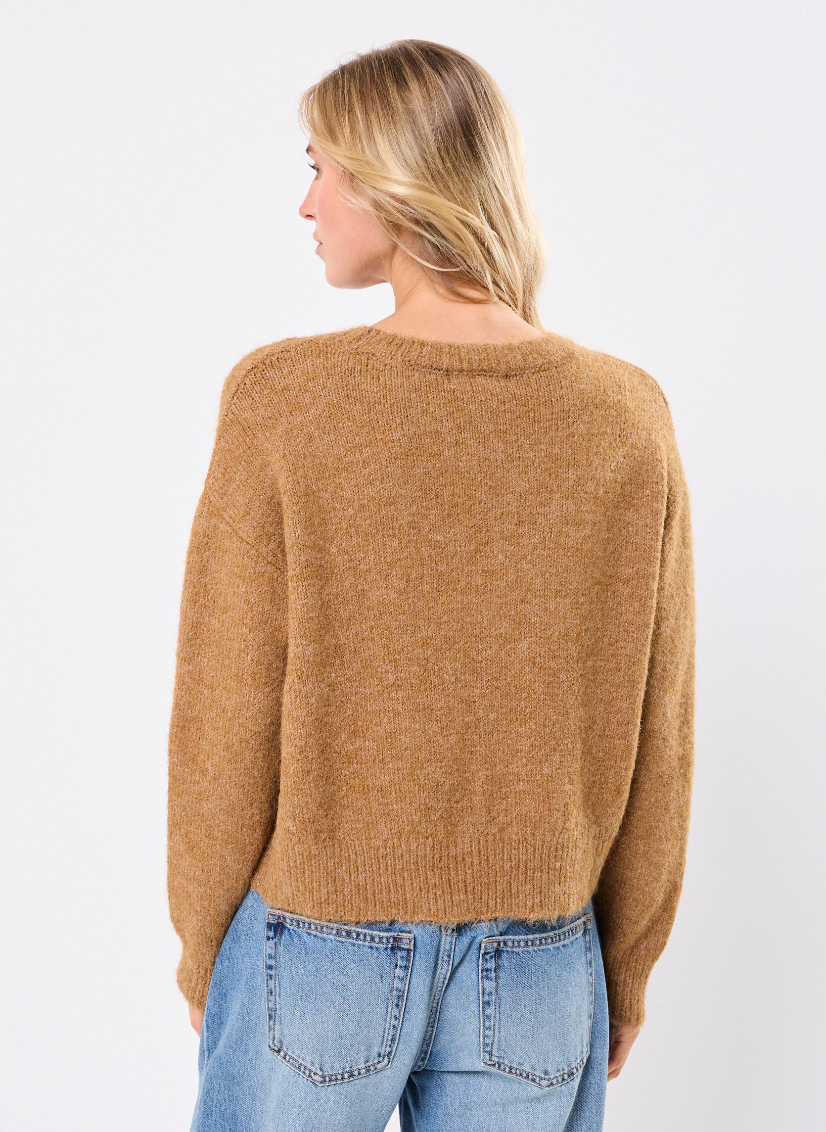 Pulls MATIE femme marron MADE BY Pulls MATIE femme marron MELANGE CAMEL