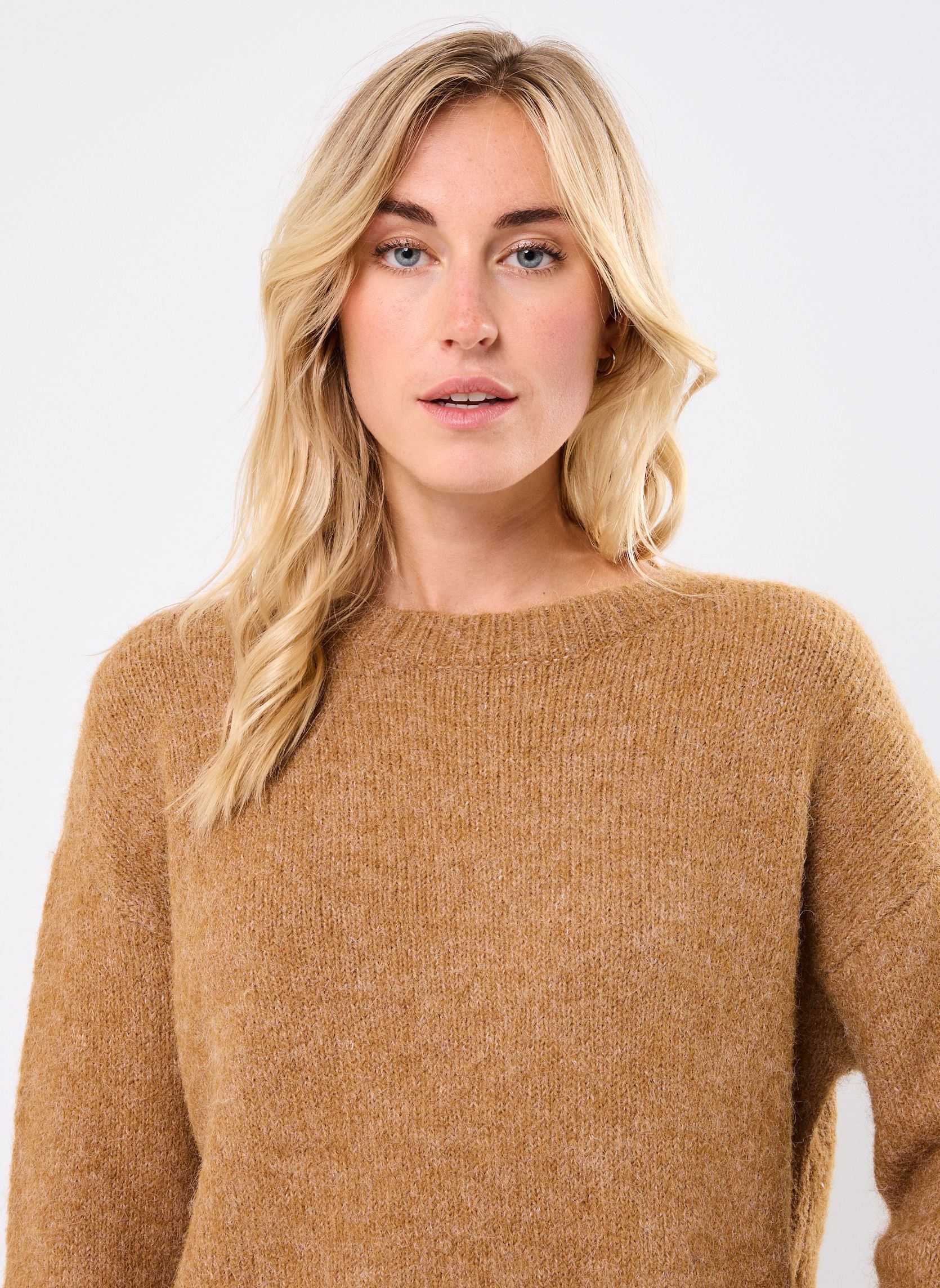 Pulls MATIE femme marron MADE BY Pulls MATIE femme marron MELANGE CAMEL
