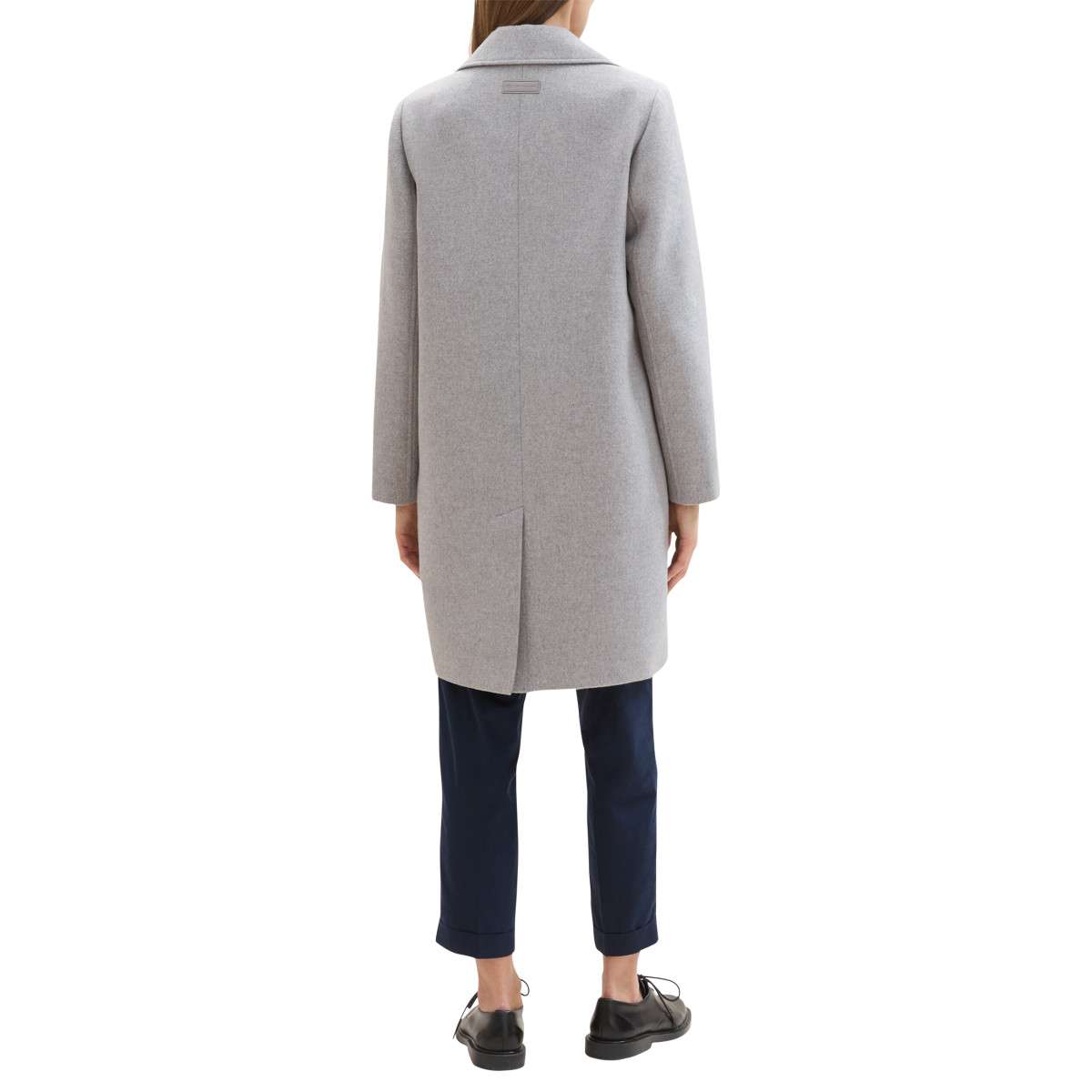 Manteaux classiques Manteau gris uni avec une coupe longue un col cranté et une fermeture boutonnée femme gris Tom Tailor Manteaux classiques Manteau gris uni avec une coupe longue un col cranté et une fermeture boutonnée femme gris Gris