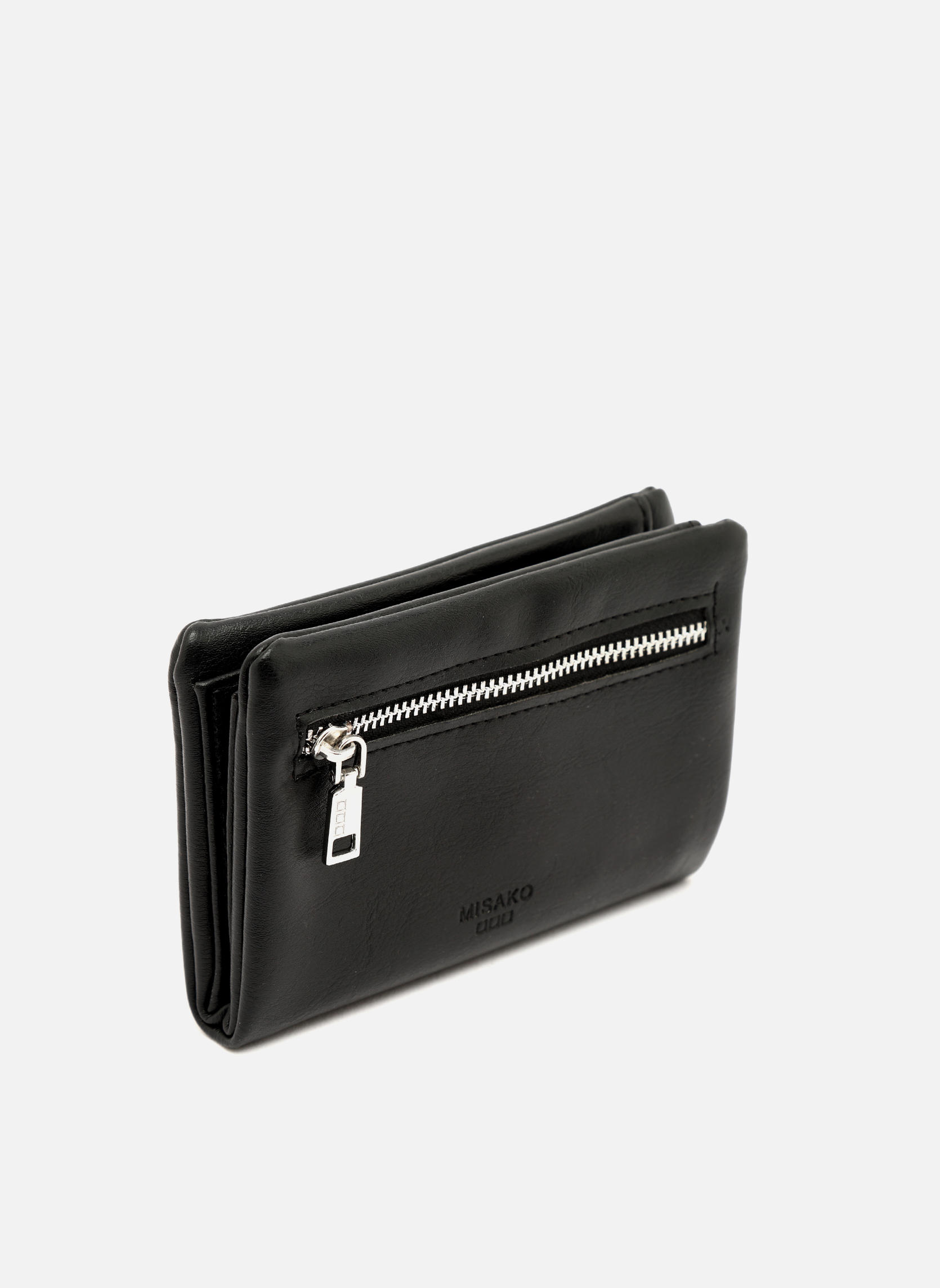 Porte-monnaies Portefeuille Nescoji Black femme noir Misako Porte-monnaies Portefeuille Nescoji Black femme noir Noir