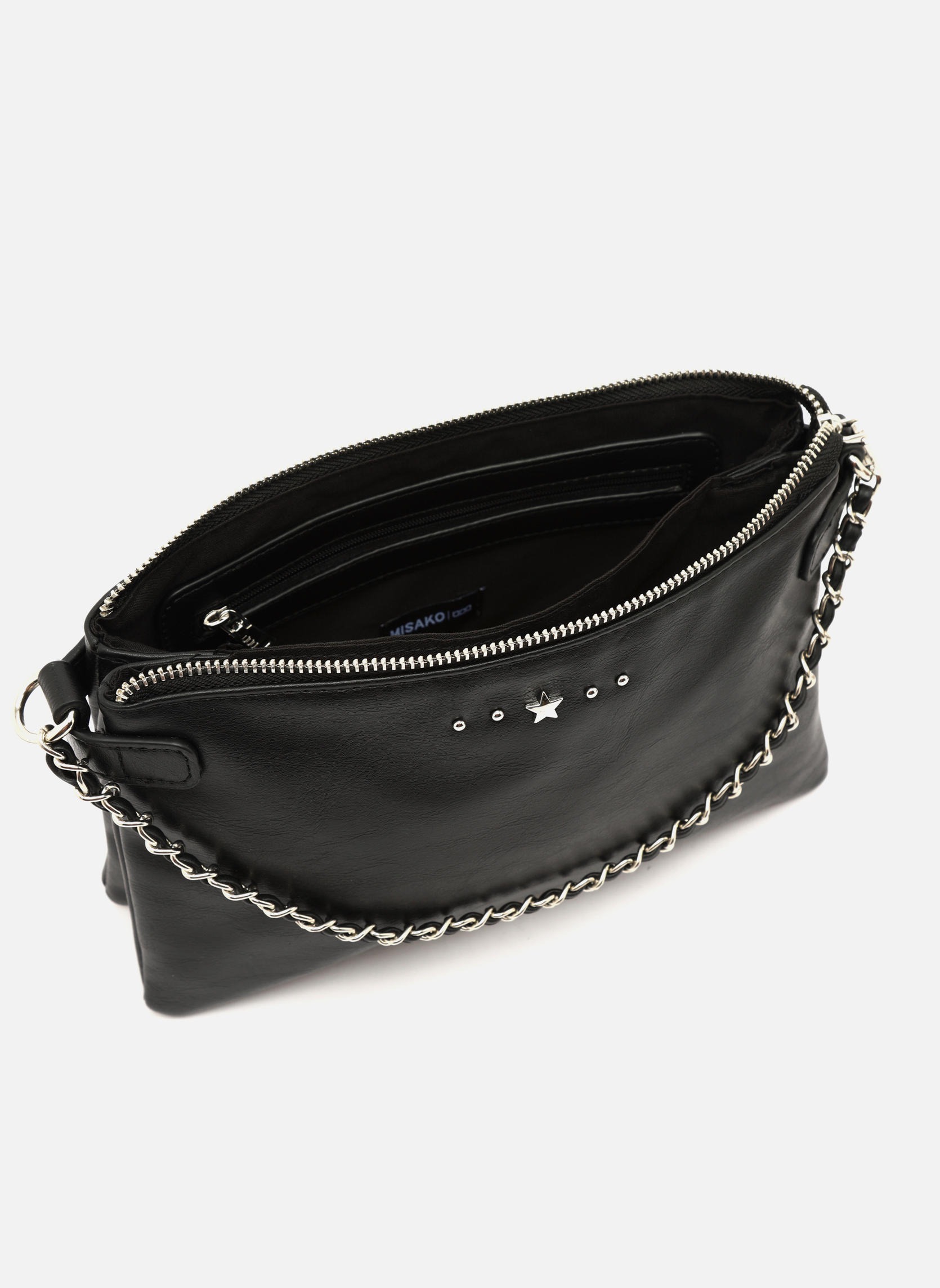 Sacs à main Sac à main Nesco Black femme noir Misako Sacs à main Sac à main Nesco Black femme noir Noir