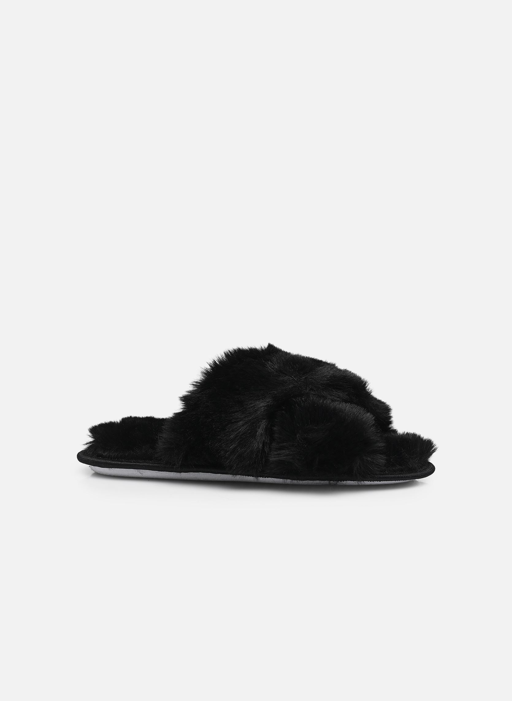 Chaussons mules MULES FOURREES croise femme noir Sarenza Wear Chaussons mules MULES FOURREES croise femme noir NOIR