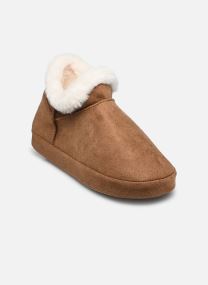 Chaussons montants BOOTS FOURREES femme marron