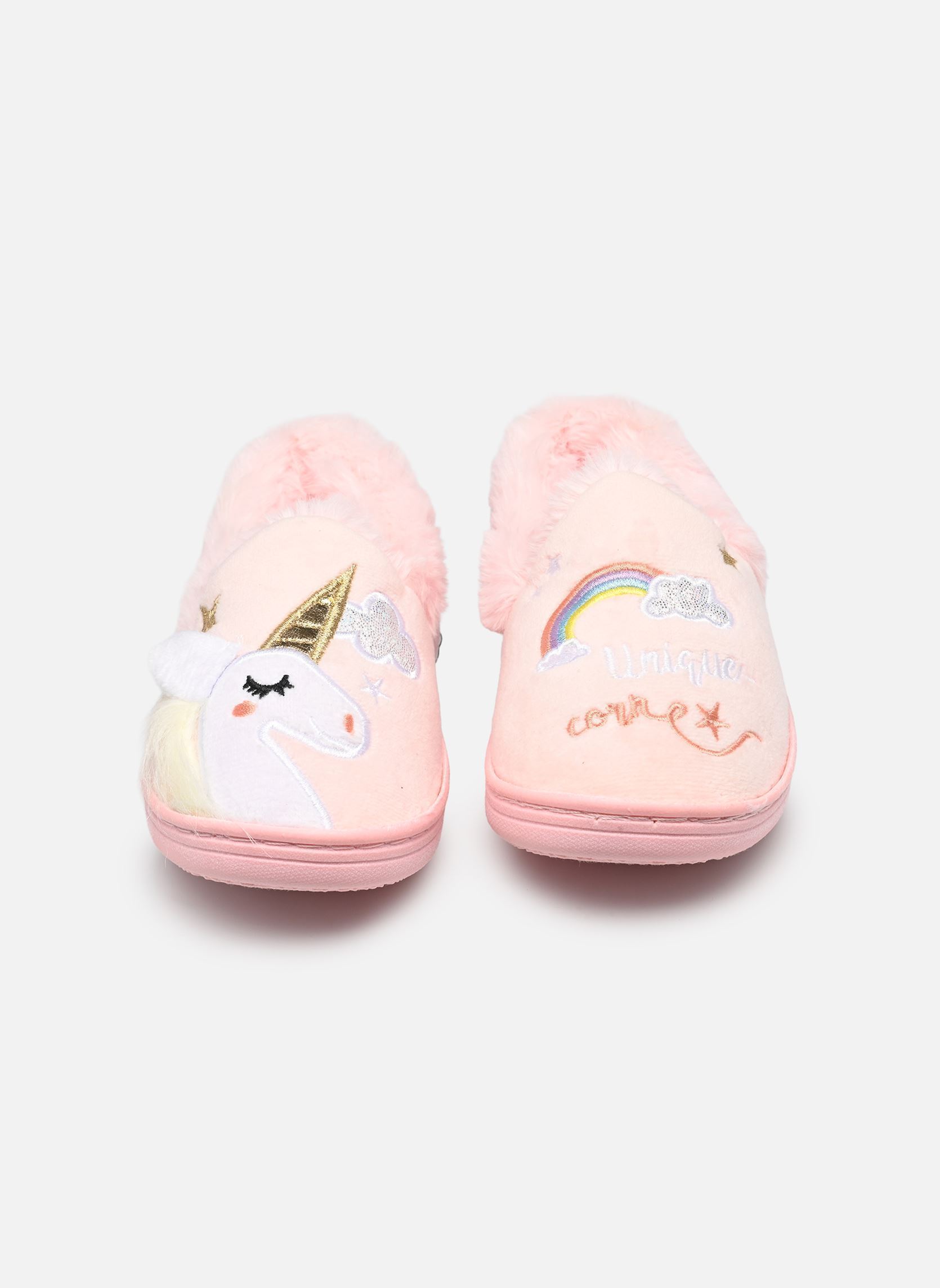 Chaussons CHAUSSONS LICORNE fille rose Sarenza Wear Chaussons CHAUSSONS LICORNE fille rose ROSE
