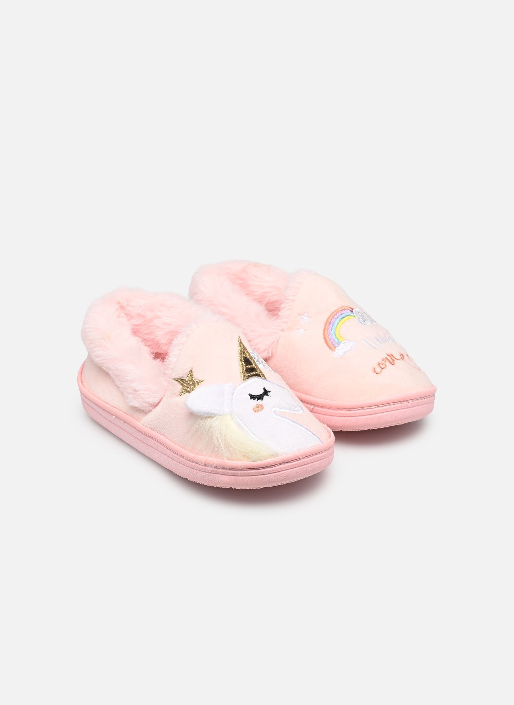 Chaussons CHAUSSONS LICORNE fille rose Sarenza Wear Chaussons CHAUSSONS LICORNE fille rose ROSE