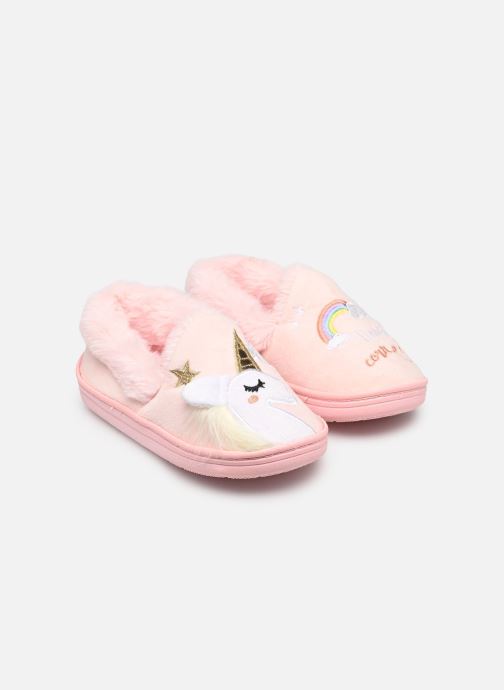 Sarenza Wear Chaussons CHAUSSONS LICORNE fille rose