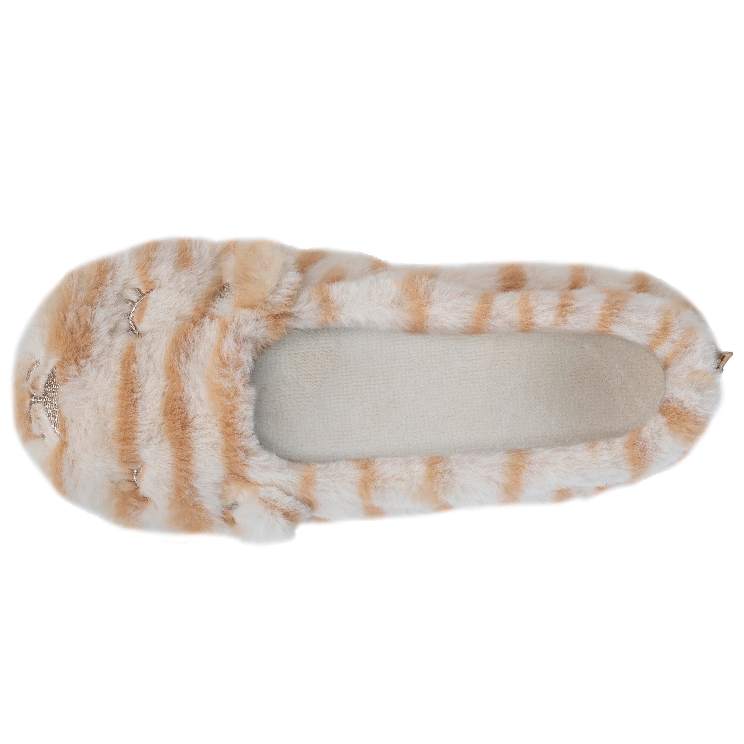 Chaussons Chaussons ballerines Femme 3D Beige tigré femme beige Isotoner Chaussons Chaussons ballerines Femme 3D Beige tigré femme beige Beige