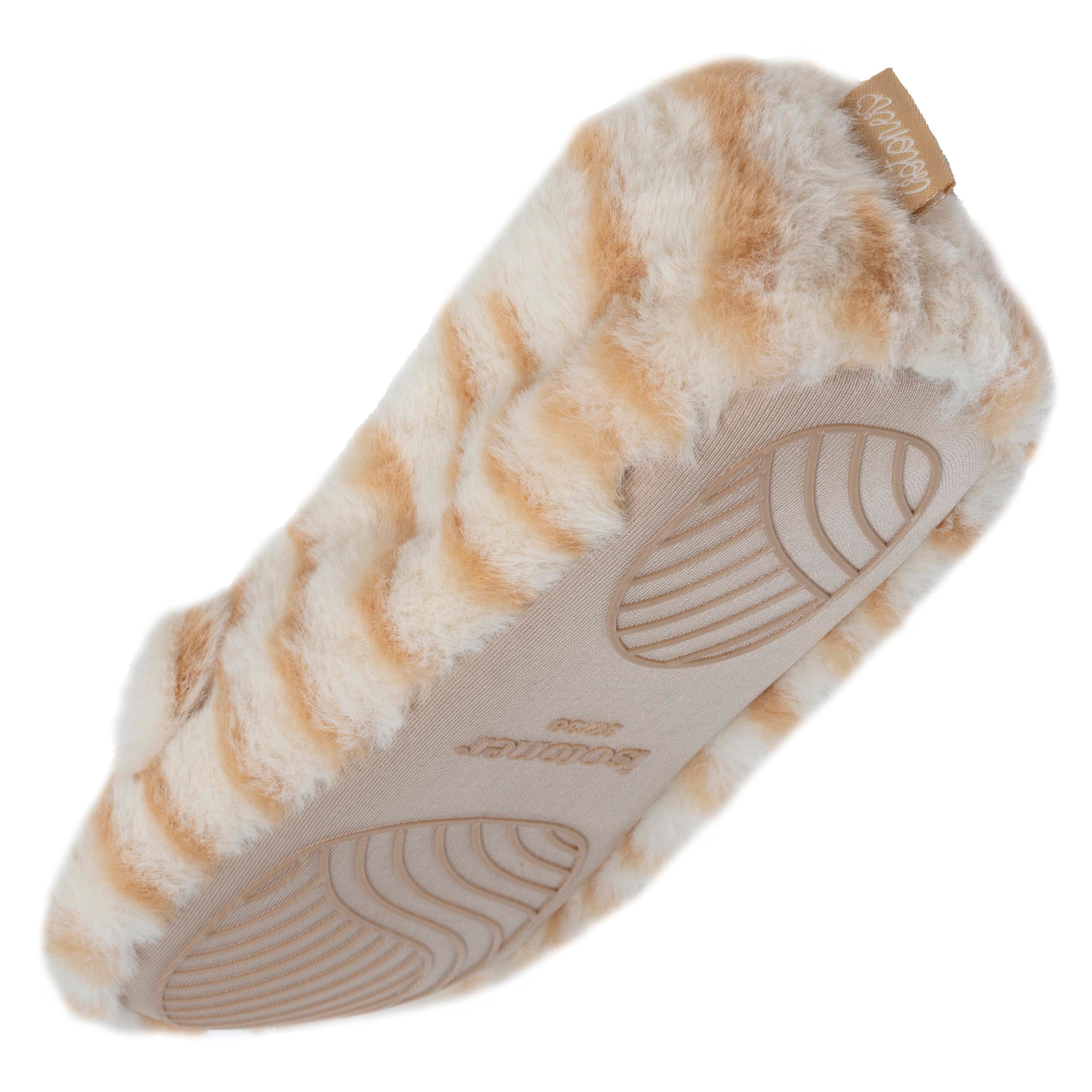 Chaussons Chaussons ballerines Femme 3D Beige tigré femme beige Isotoner Chaussons Chaussons ballerines Femme 3D Beige tigré femme beige Beige