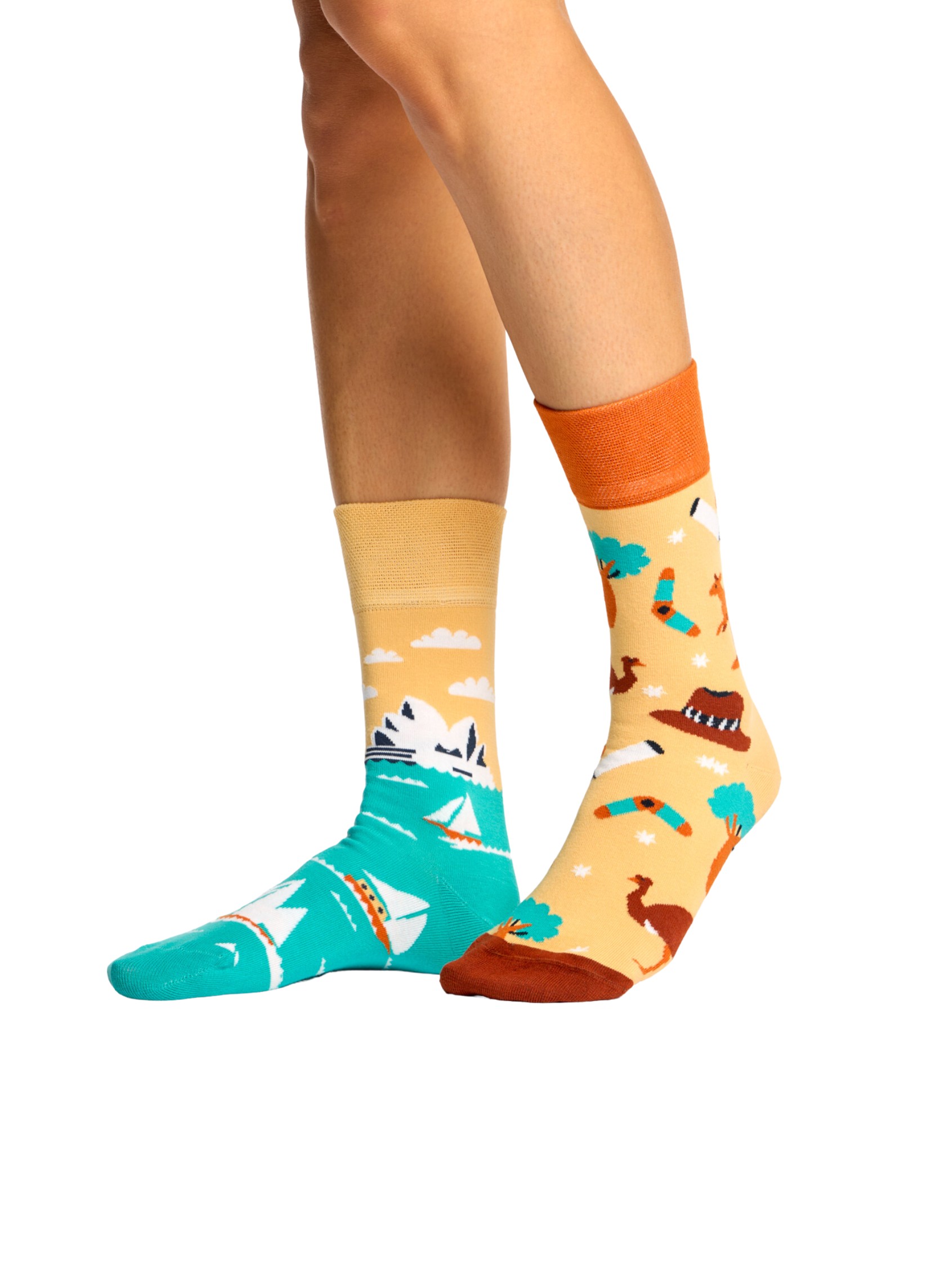 Chaussettes Chaussettes Australie homme jaune Dedoles Chaussettes Chaussettes Australie homme jaune Jaune clair