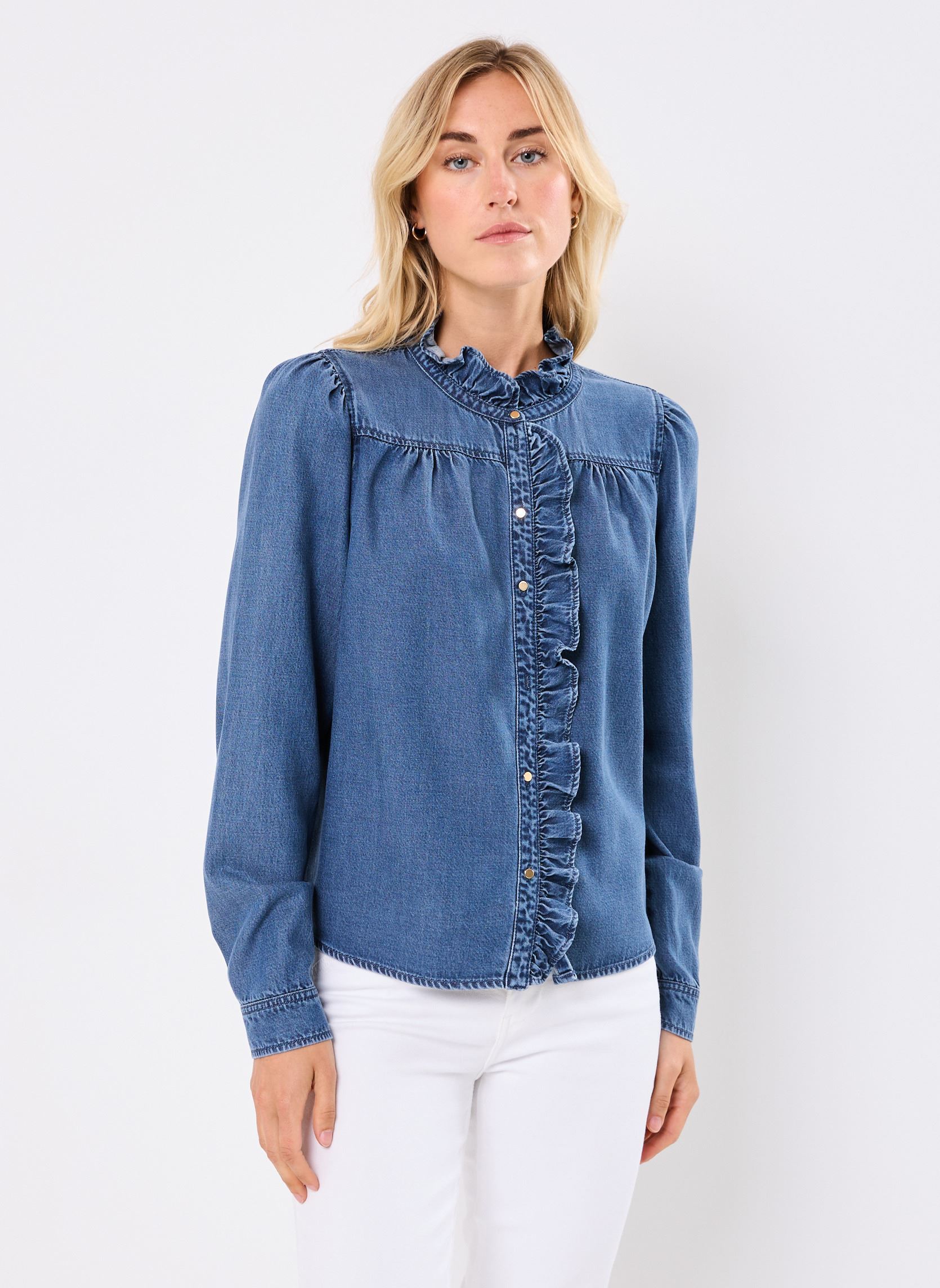 Camicie a maniche lunghe CDENIMRUF donna blu Georgia Rose Camicie a maniche lunghe CDENIMRUF donna blu DENIM STONE