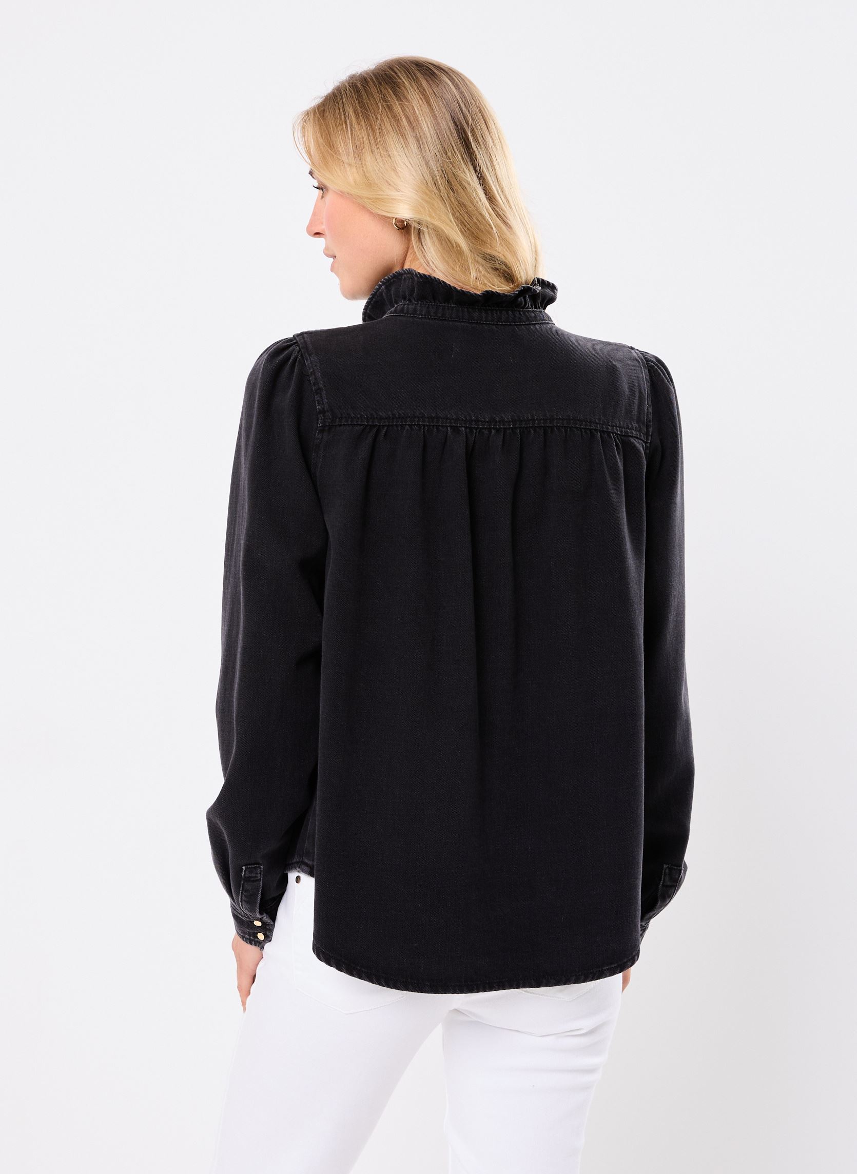 Camisas de manga larga CDENIMRUF mujer negro Georgia Rose Camisas de manga larga CDENIMRUF mujer negro DENIM BLACK
