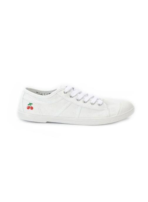 Le temps des cerises Baskets basses Baskets Basic blanches femme blanc
