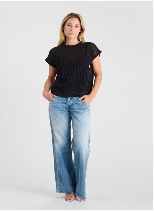 Le temps des cerises Tee-shirts Tee-Shirt GAFO Black femme noir