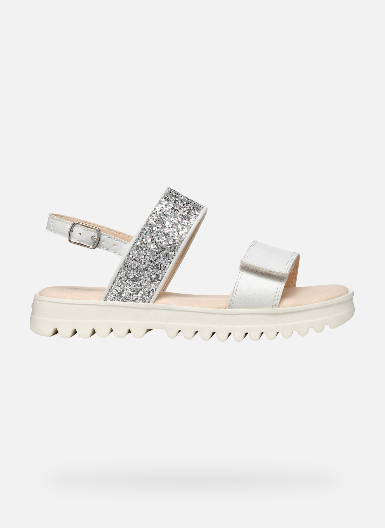 Sandales SANDAL CORALIE GIRL fille argent Geox Sandales SANDAL CORALIE GIRL fille argent Argent