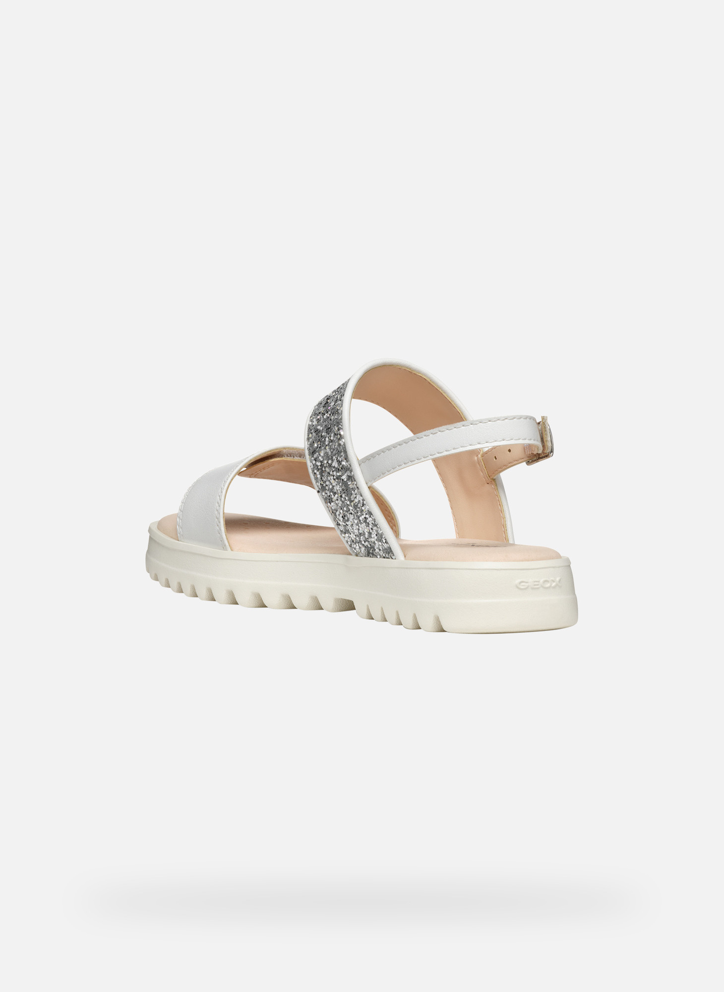 Sandales SANDAL CORALIE GIRL fille argent Geox Sandales SANDAL CORALIE GIRL fille argent Argent