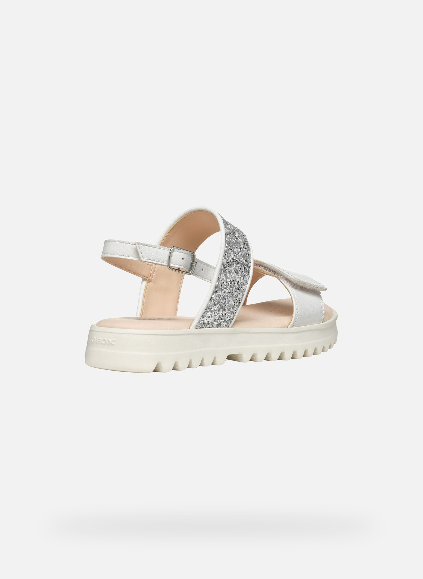 Sandales SANDAL CORALIE GIRL fille argent Geox Sandales SANDAL CORALIE GIRL fille argent Argent