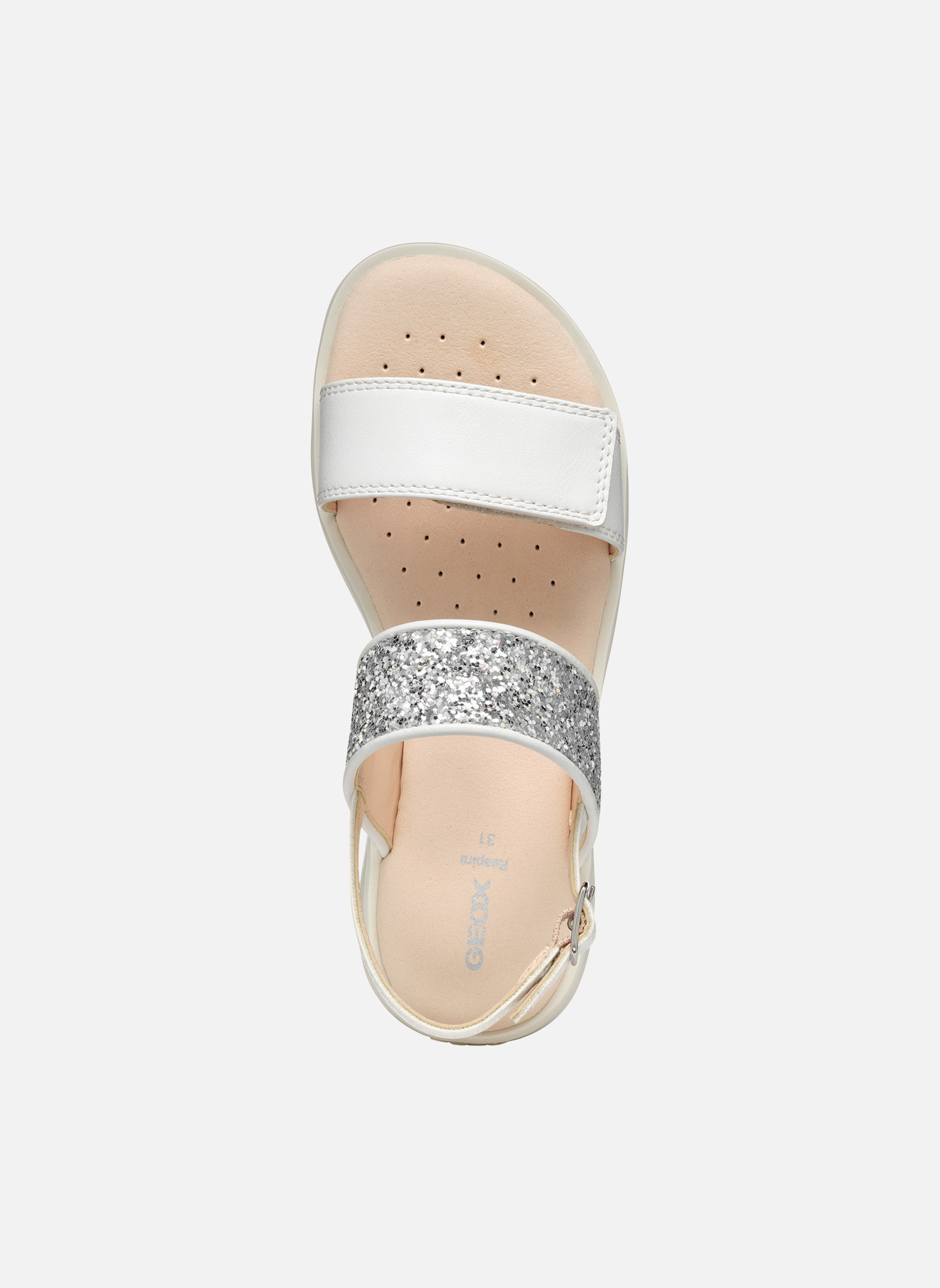 Sandales SANDAL CORALIE GIRL fille argent Geox Sandales SANDAL CORALIE GIRL fille argent Argent